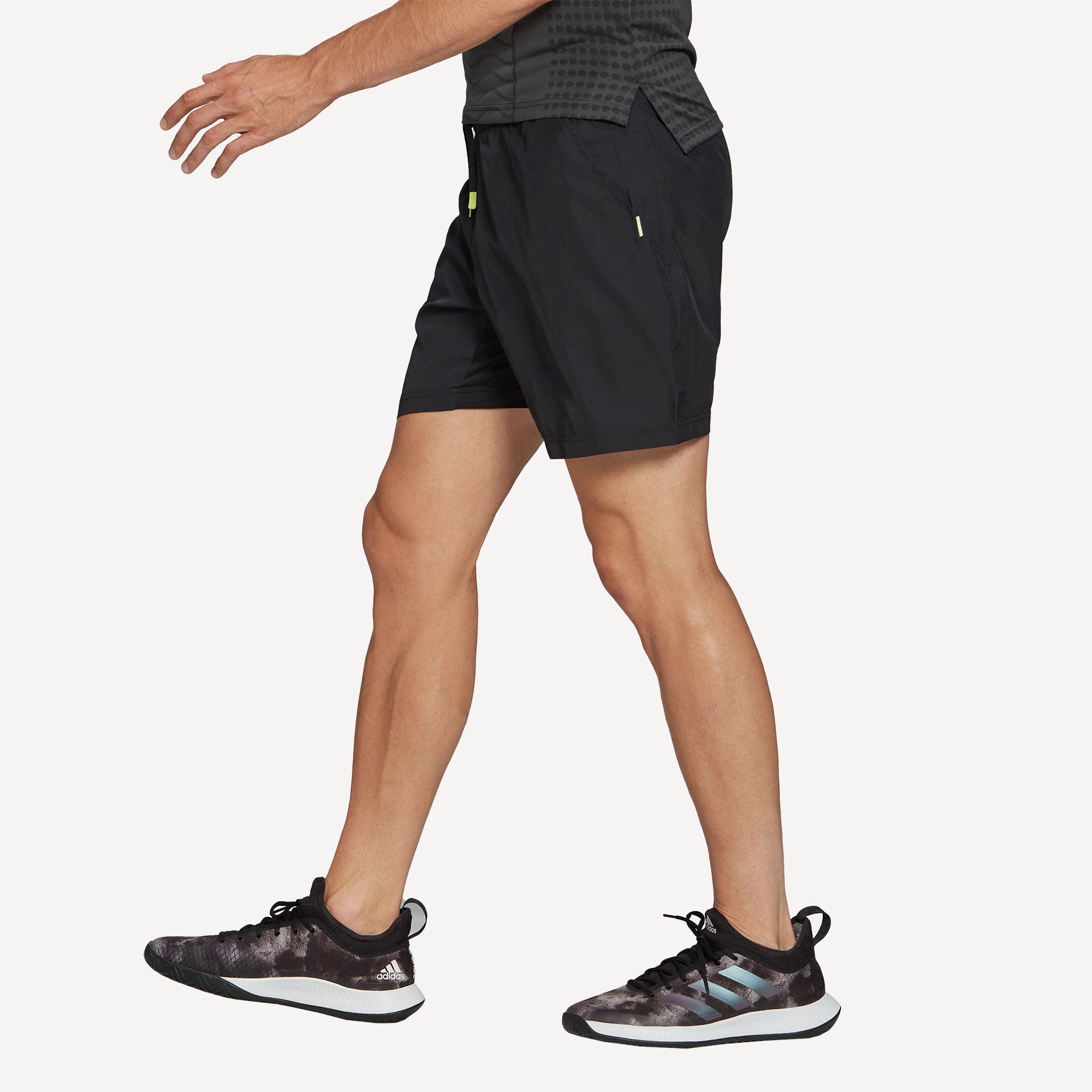adidas Paris Men's 2IN1 7-Inch Tennis Shorts Black (3)