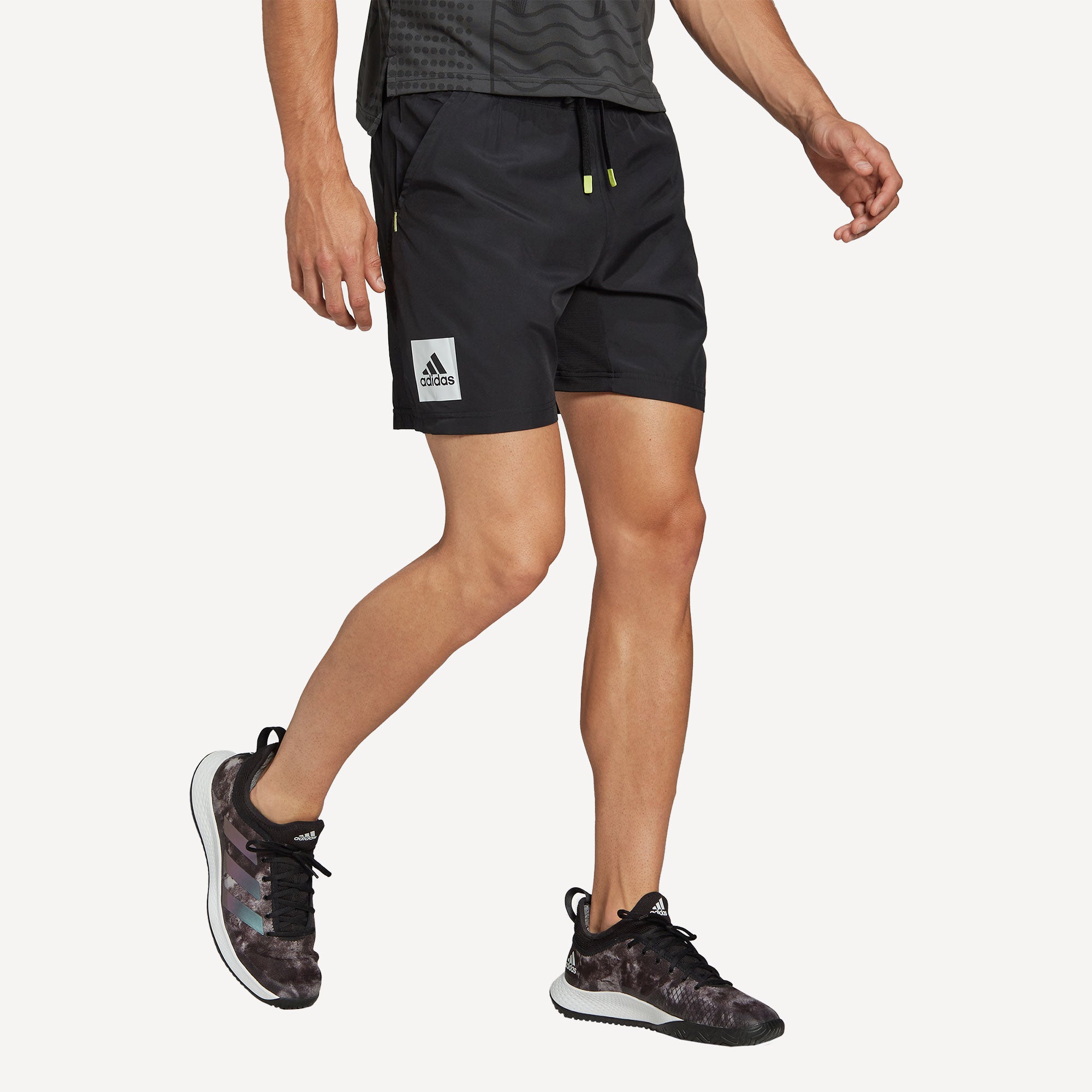 adidas Paris Men's 2IN1 7-Inch Tennis Shorts Black (4)
