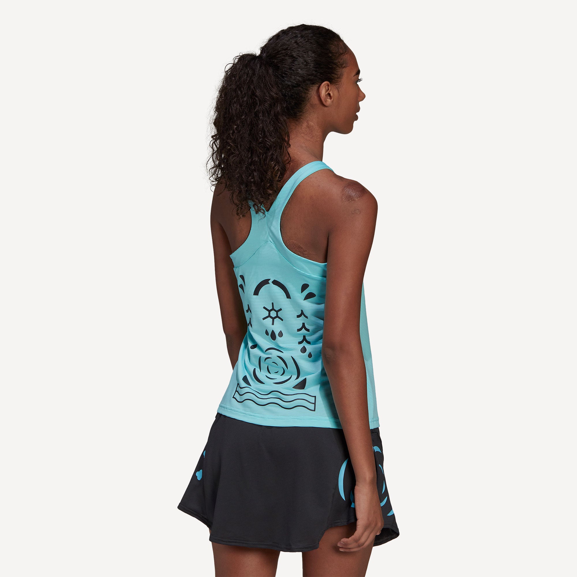 adidas Paris Women's Y Tennis Tank Blue (2)