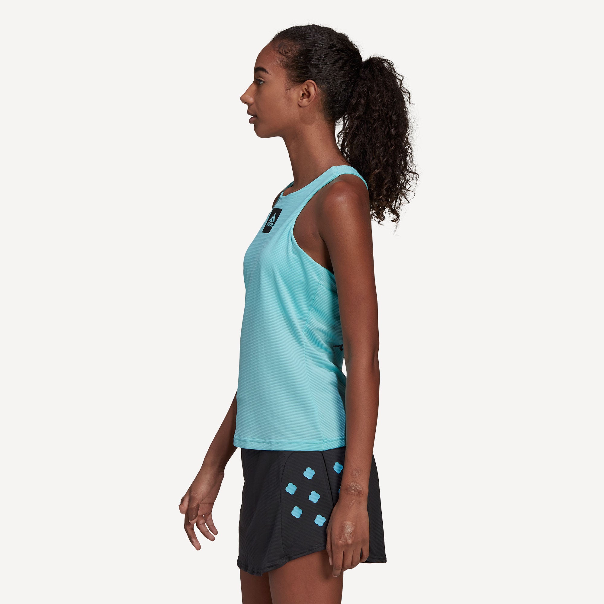 adidas Paris Women's Y Tennis Tank Blue (3)