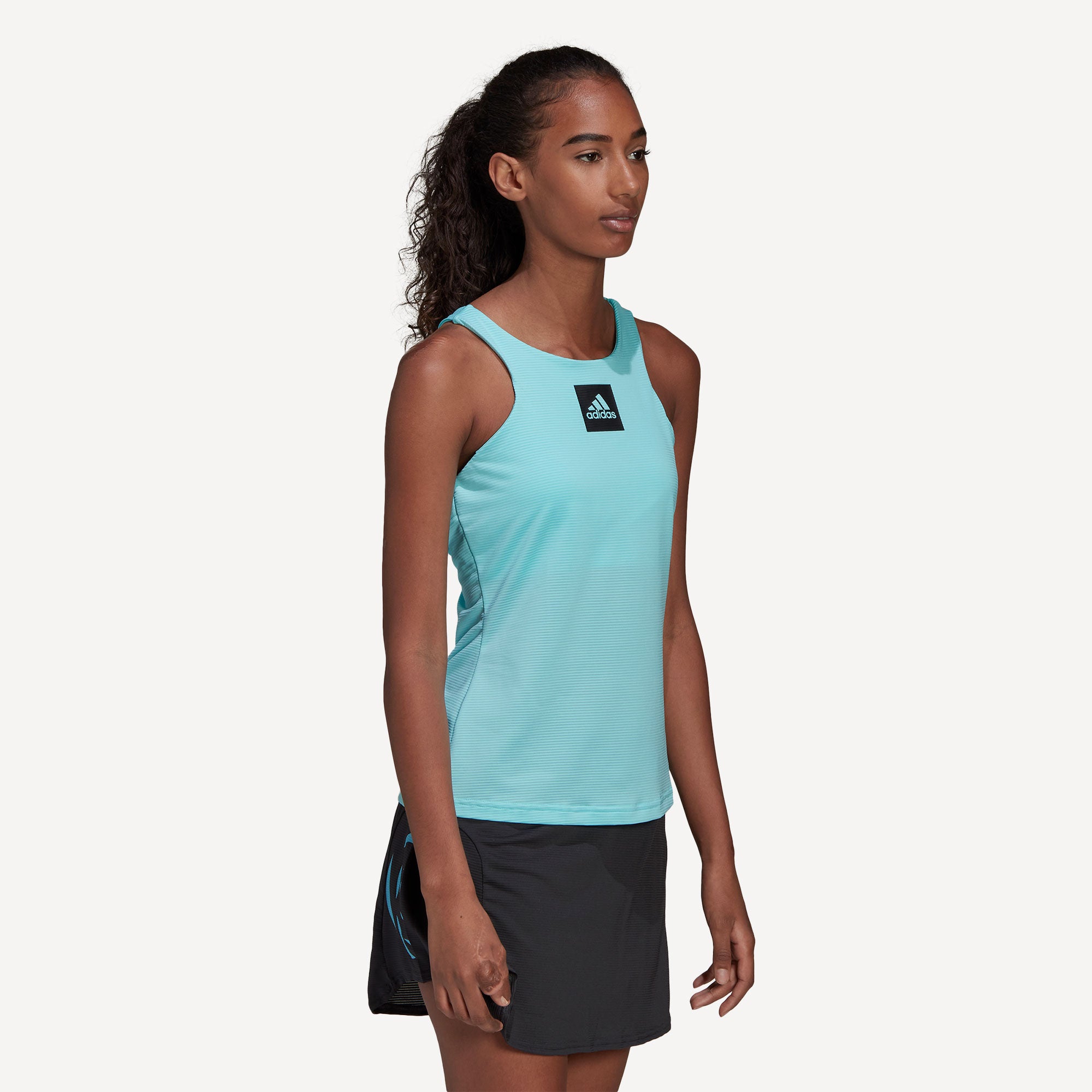 adidas Paris Women's Y Tennis Tank Blue (4)