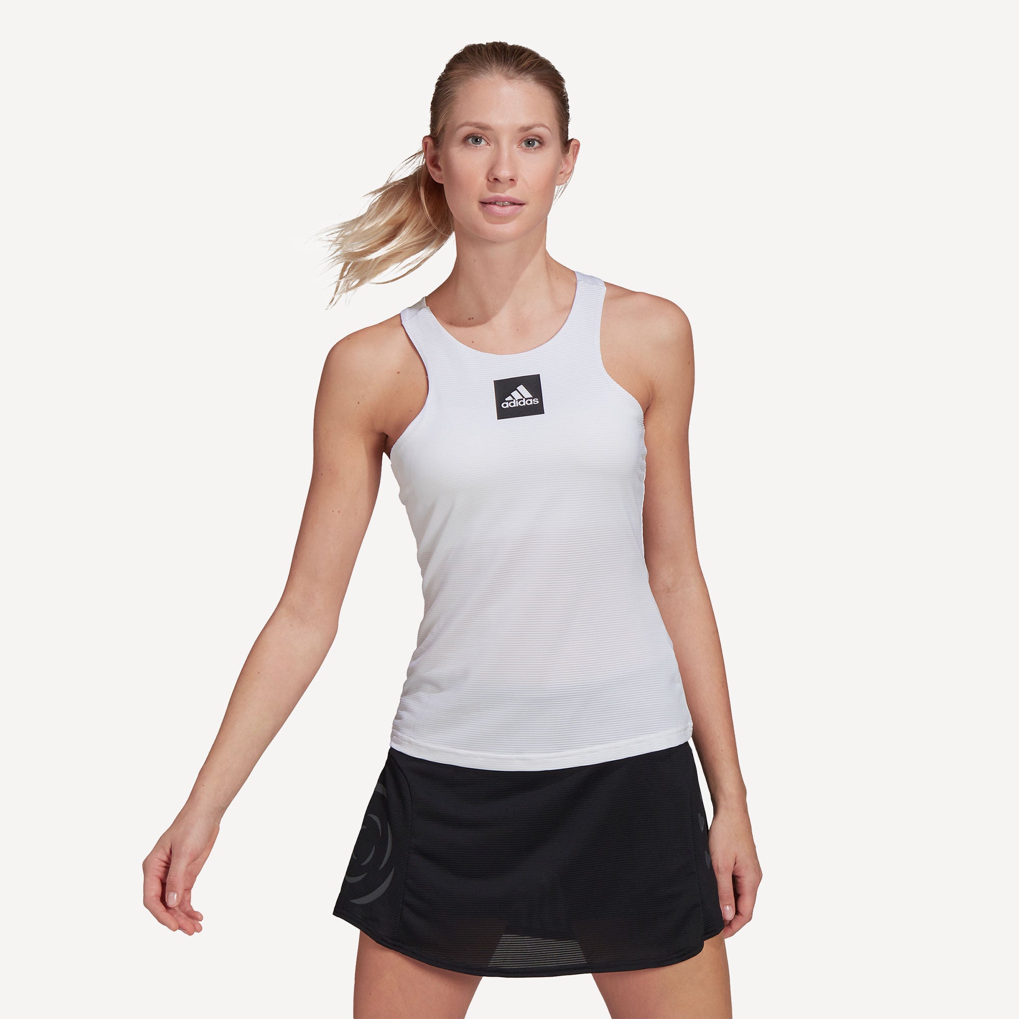 adidas Paris Women's Y Tennis Tank White (1)