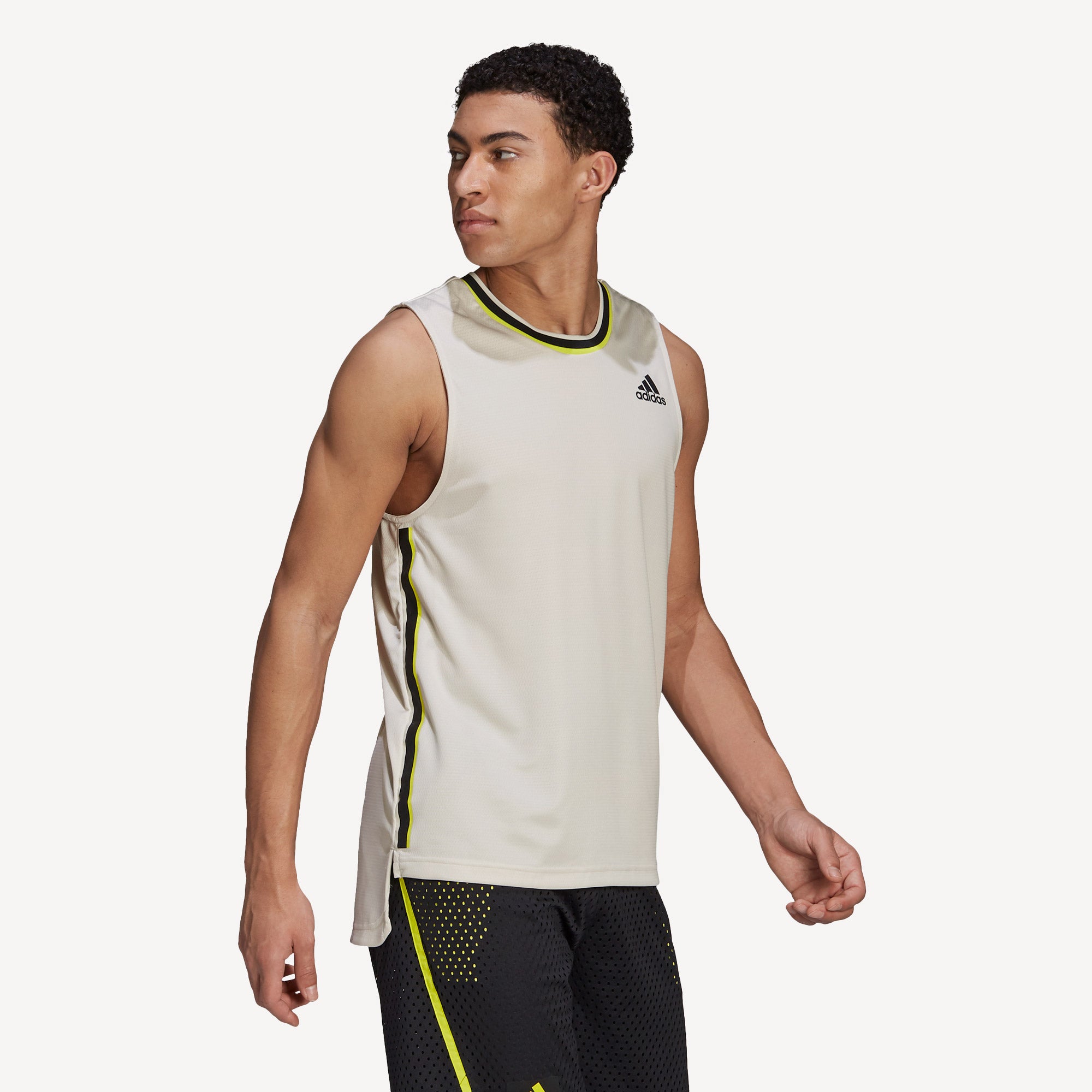 adidas Primeblue Heat Ready Men's Sleeveless Tennis Shirt Grey (3)