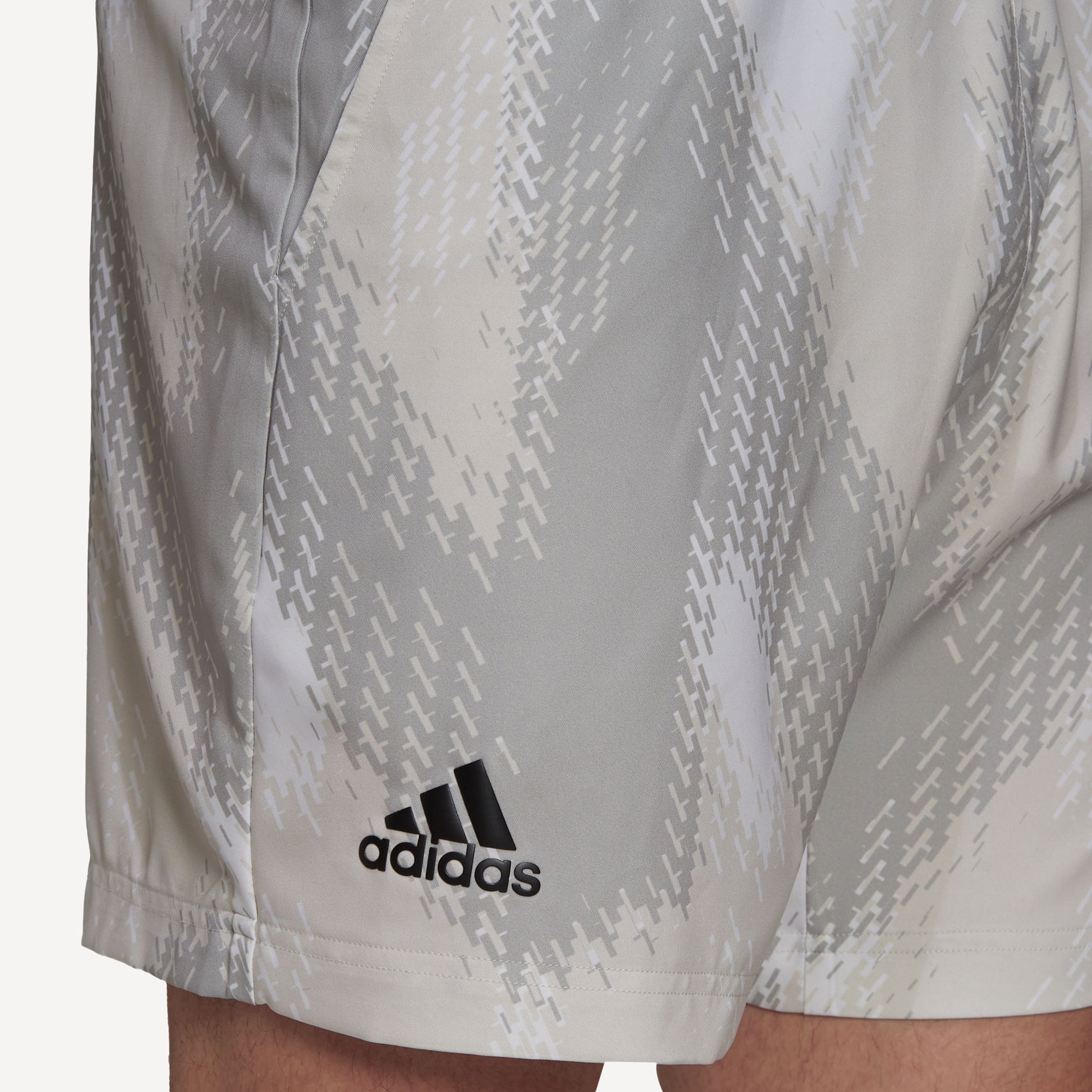 adidas Primeblue Men's Printed 7-Inch Tennis Shorts White (4)