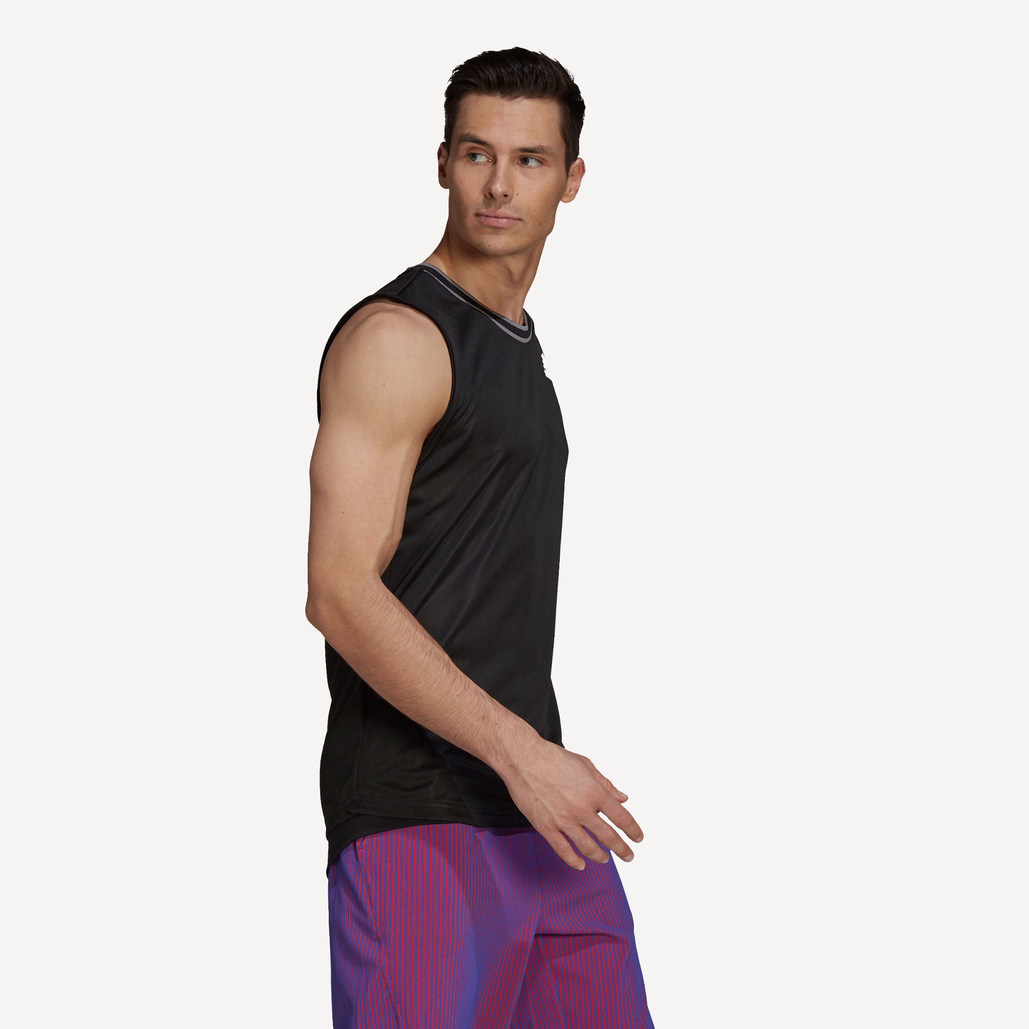 adidas Primeblue Men's Sleeveless Tennis Shirt Black (3)