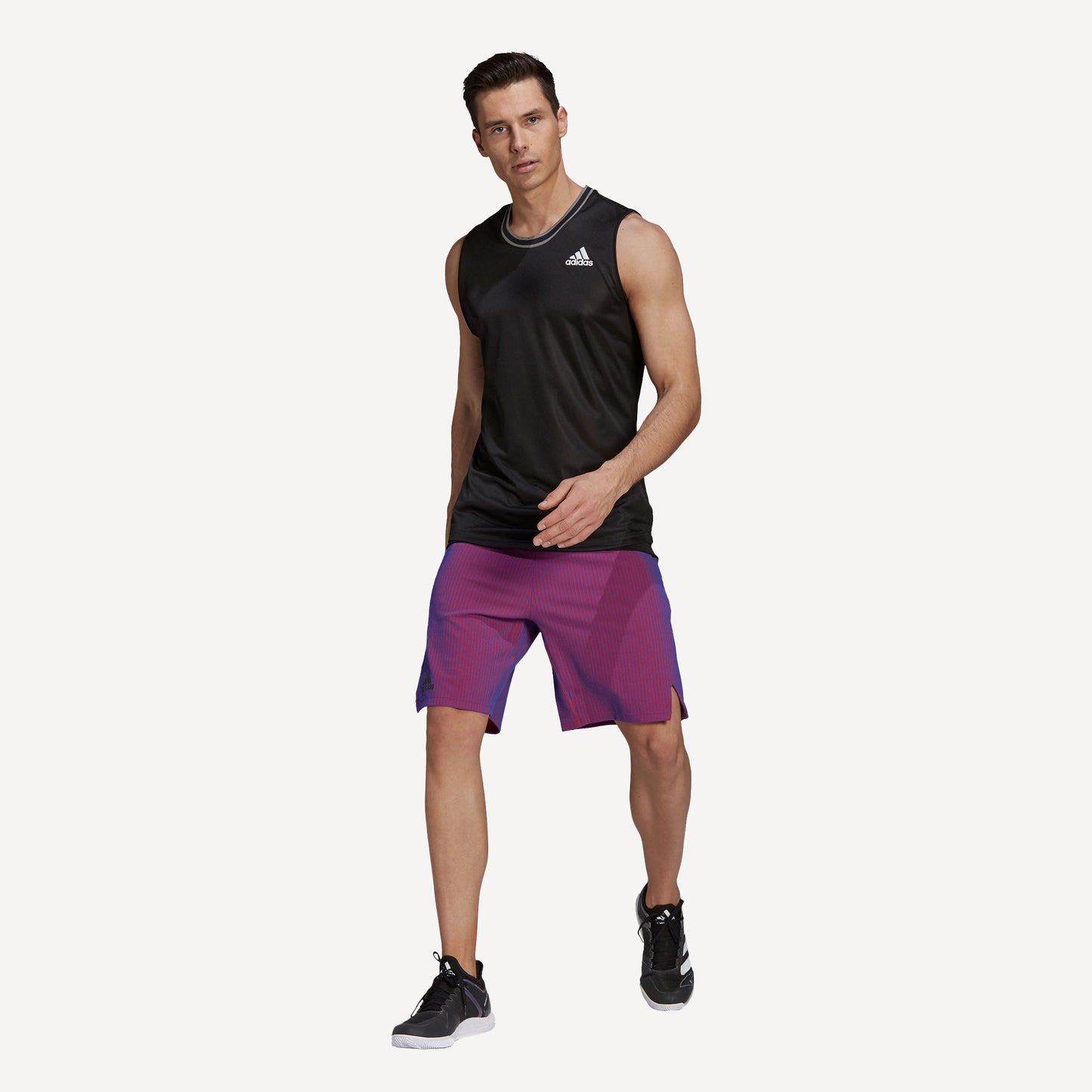 adidas Primeblue Men's Sleeveless Tennis Shirt Black (4)
