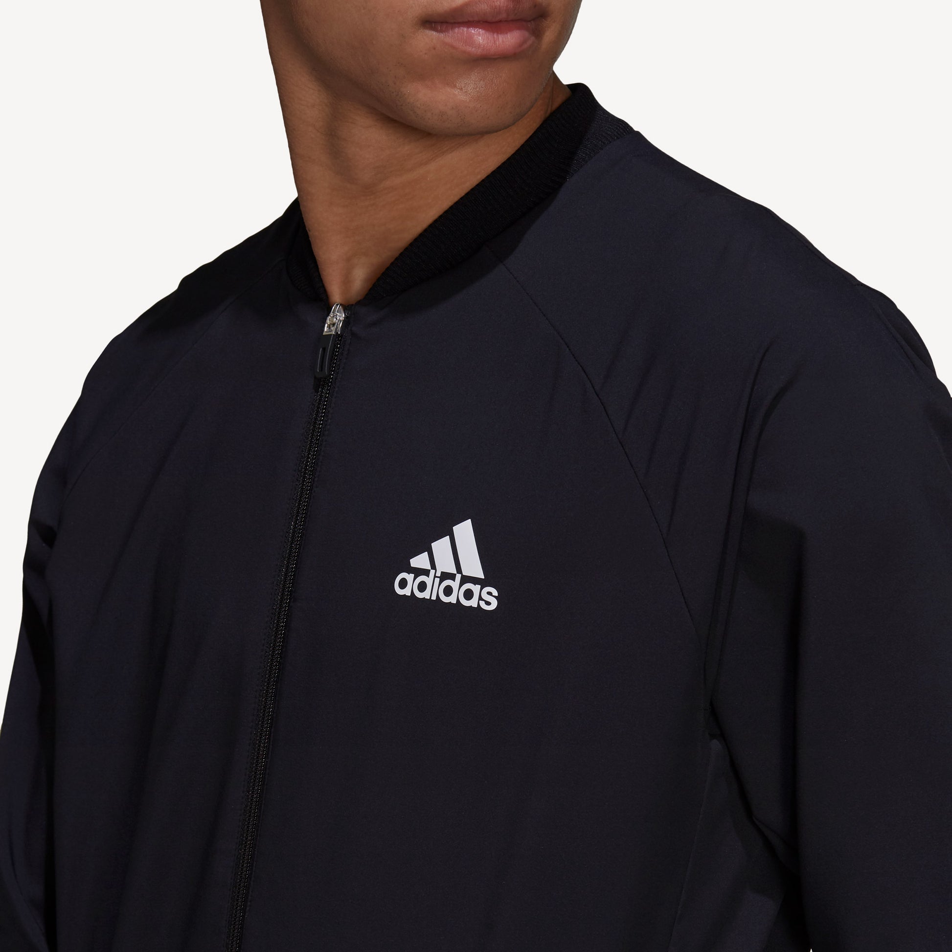 adidas Primeblue Men's Stretch Woven Tennis Jacket Black (4)