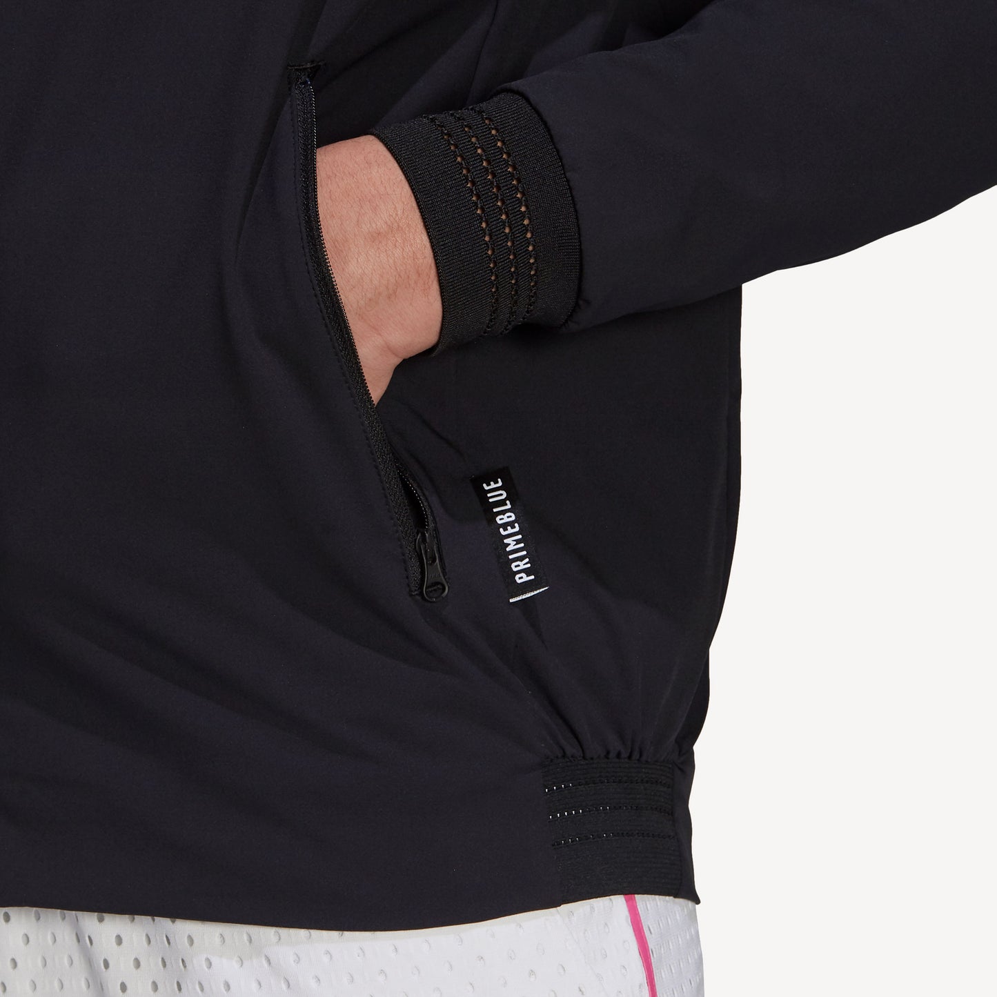 adidas Primeblue Men's Stretch Woven Tennis Jacket Black (5)