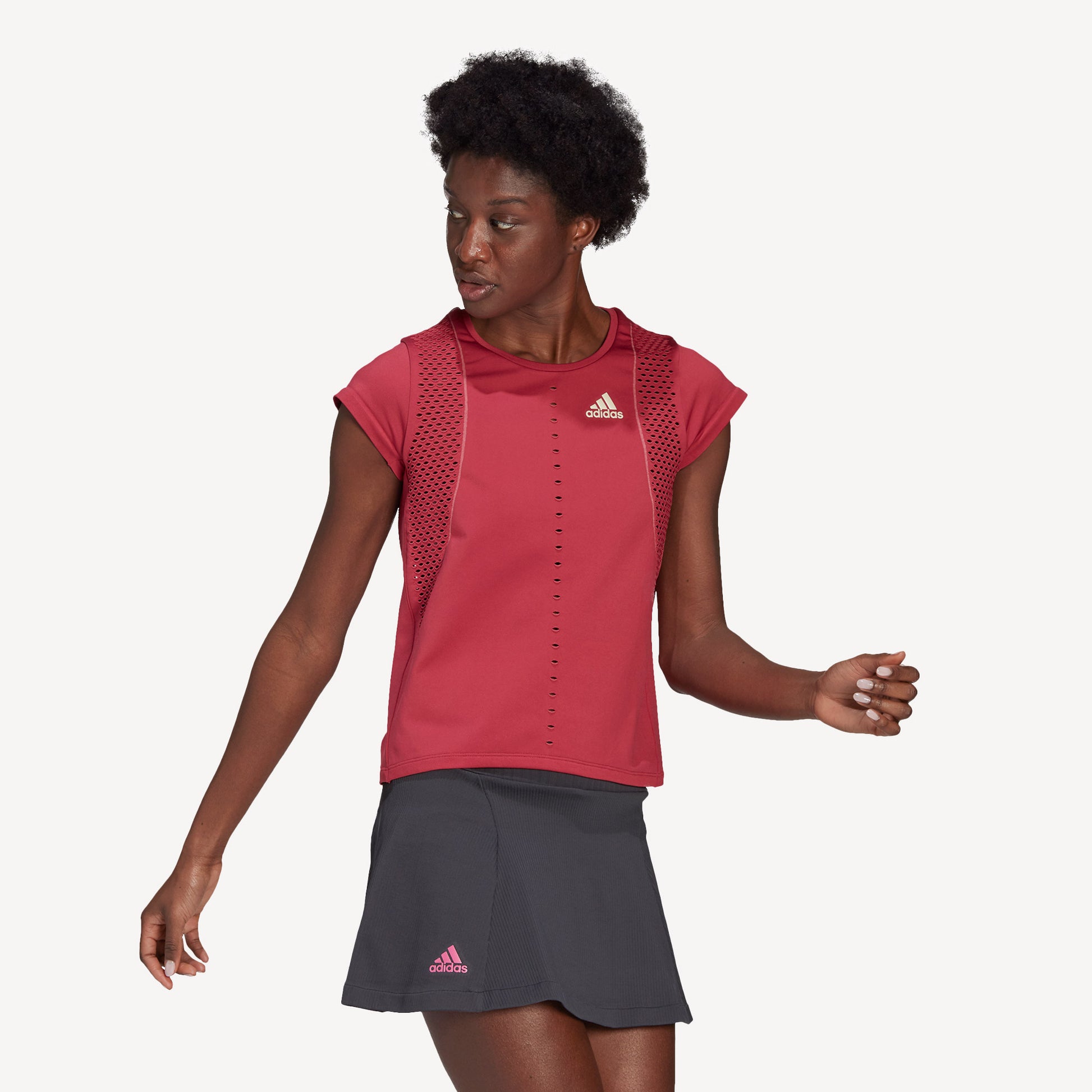 adidas Primeknit Primeblue Women's Tennis Shirt Pink (3)