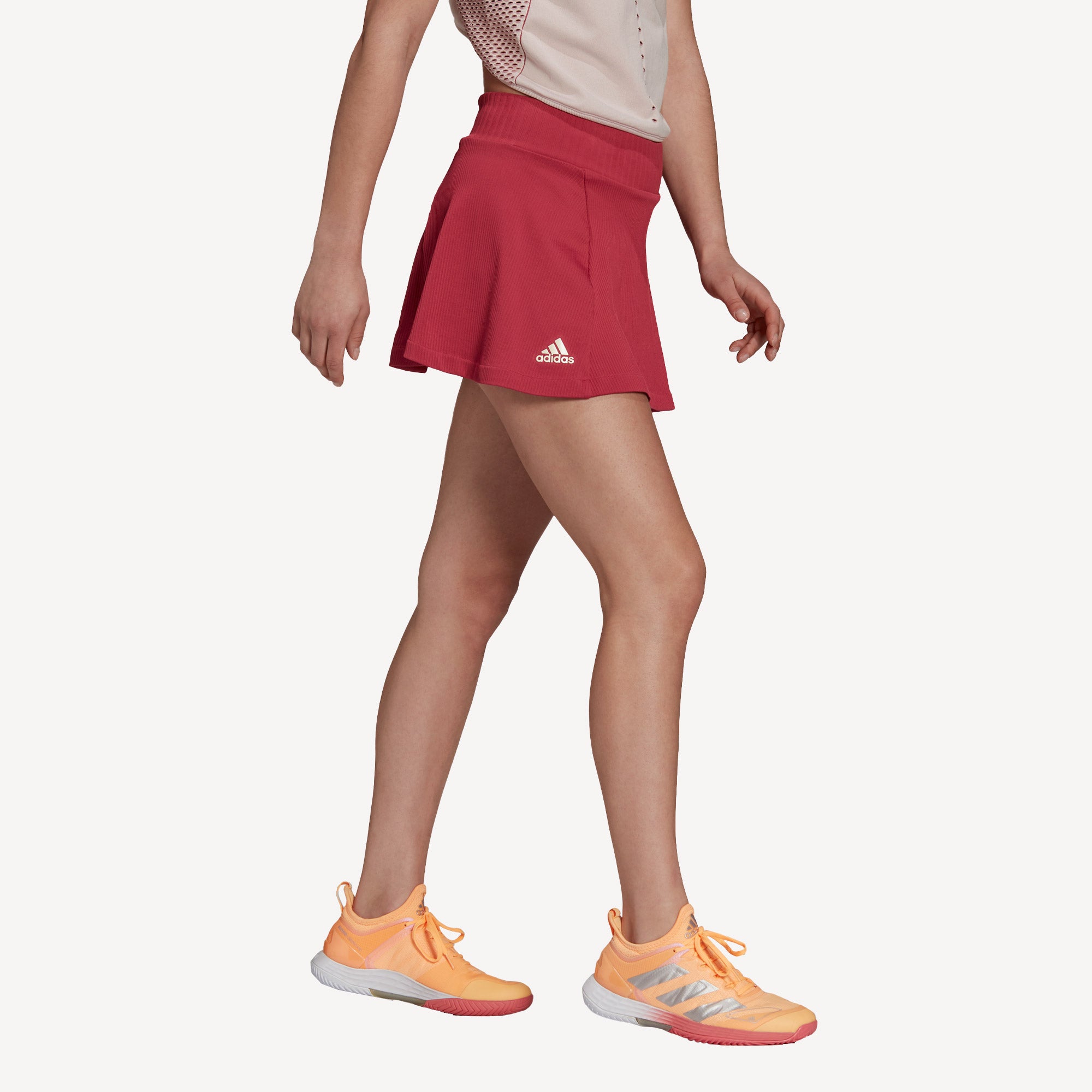 adidas Primeknit Primeblue Women's Tennis Skirt Pink (3)