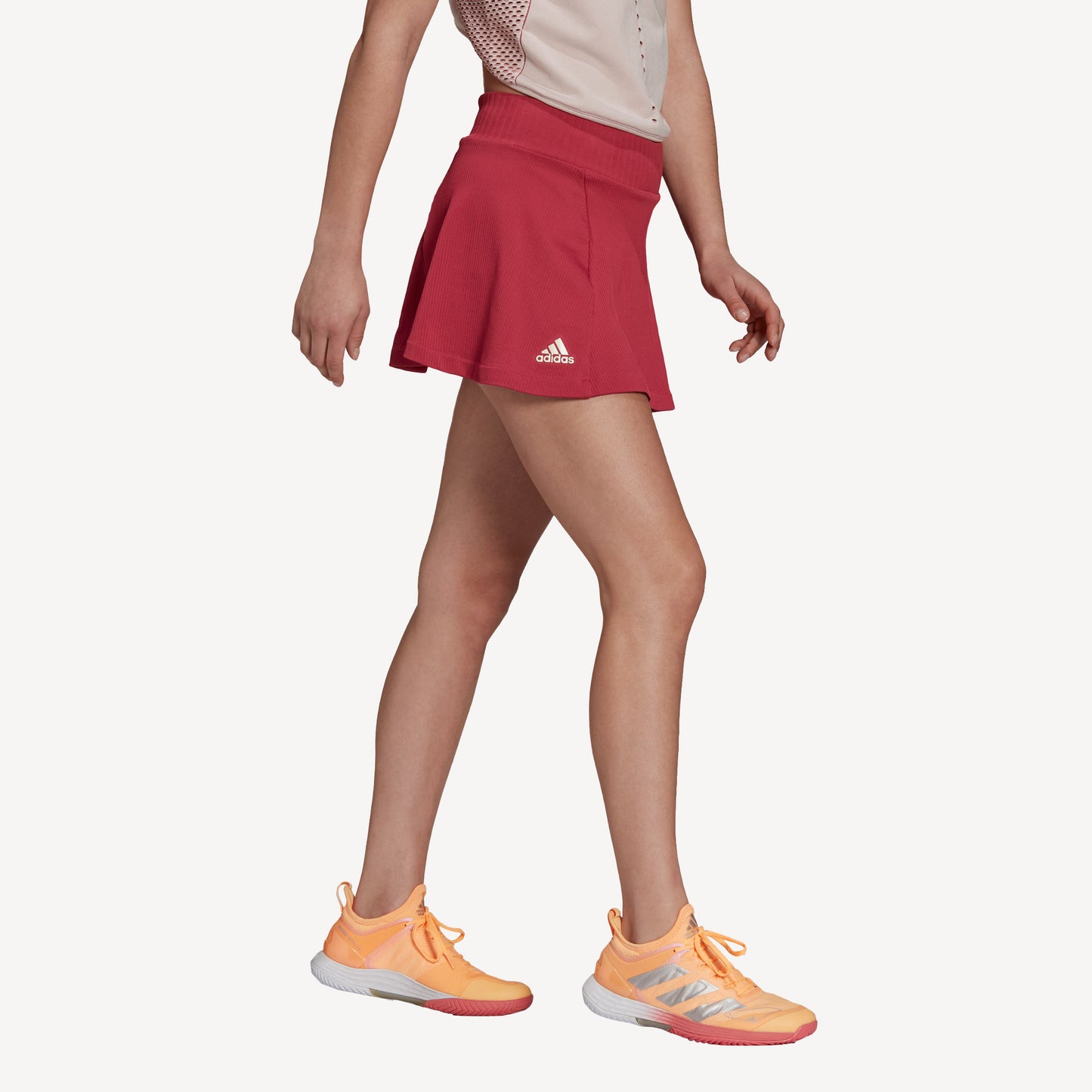 adidas Primeknit Primeblue Women's Tennis Skirt Pink (3)