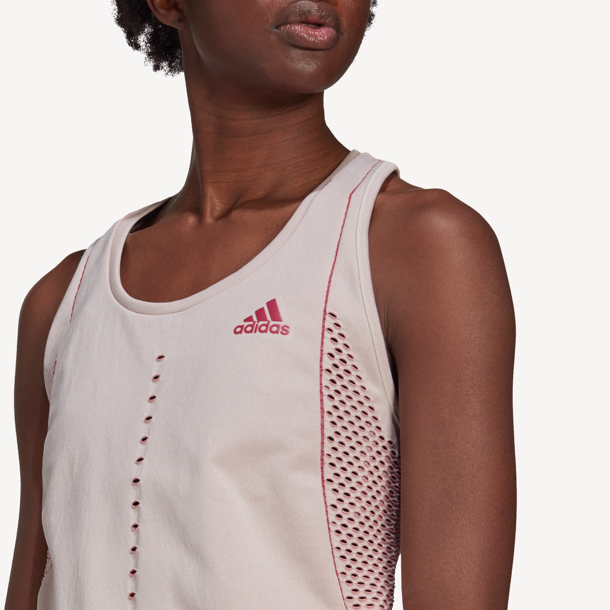 adidas Primeknit Primeblue Women's Tennis Tank White (4)
