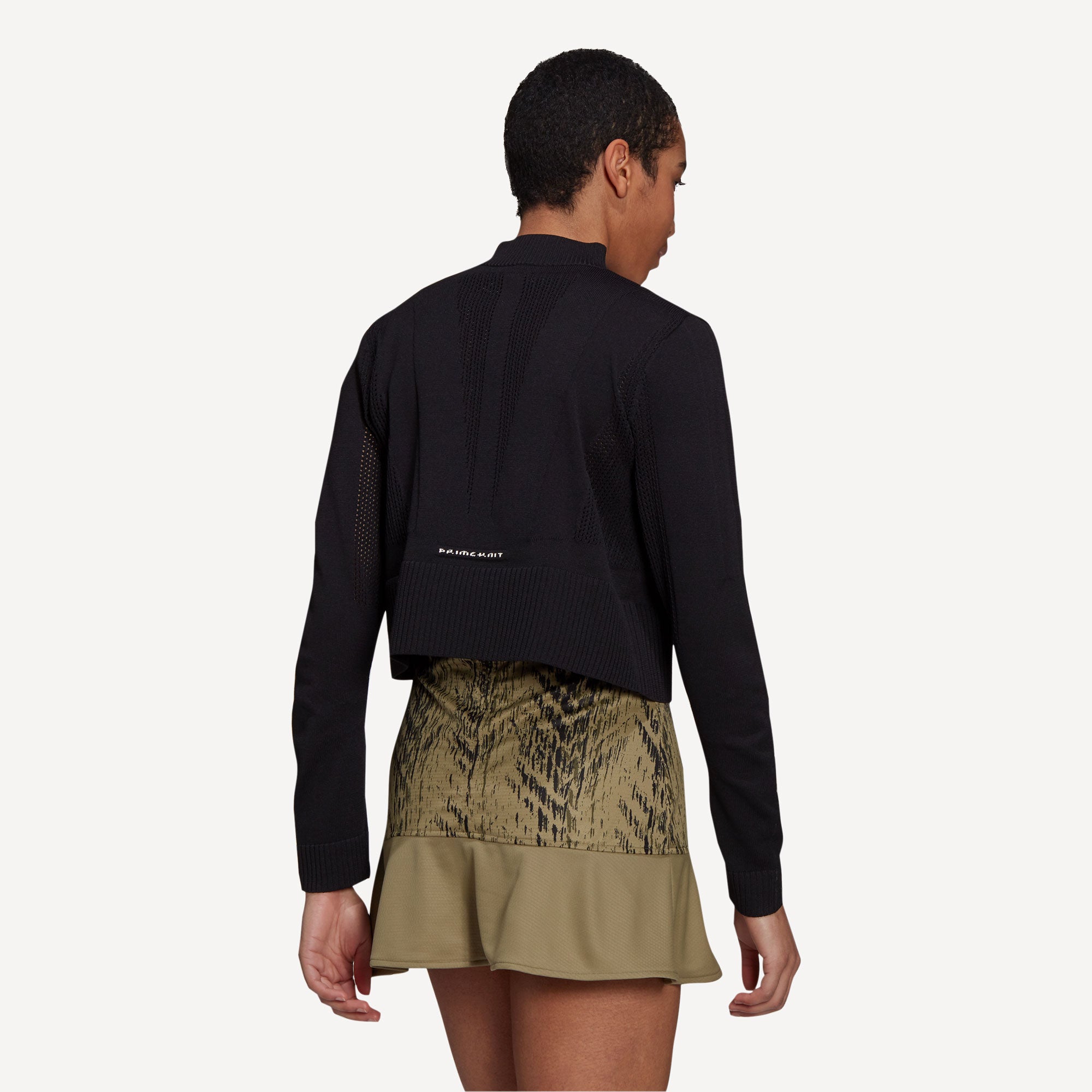 adidas Primeknit Women's Tennis Jacket Black (2)
