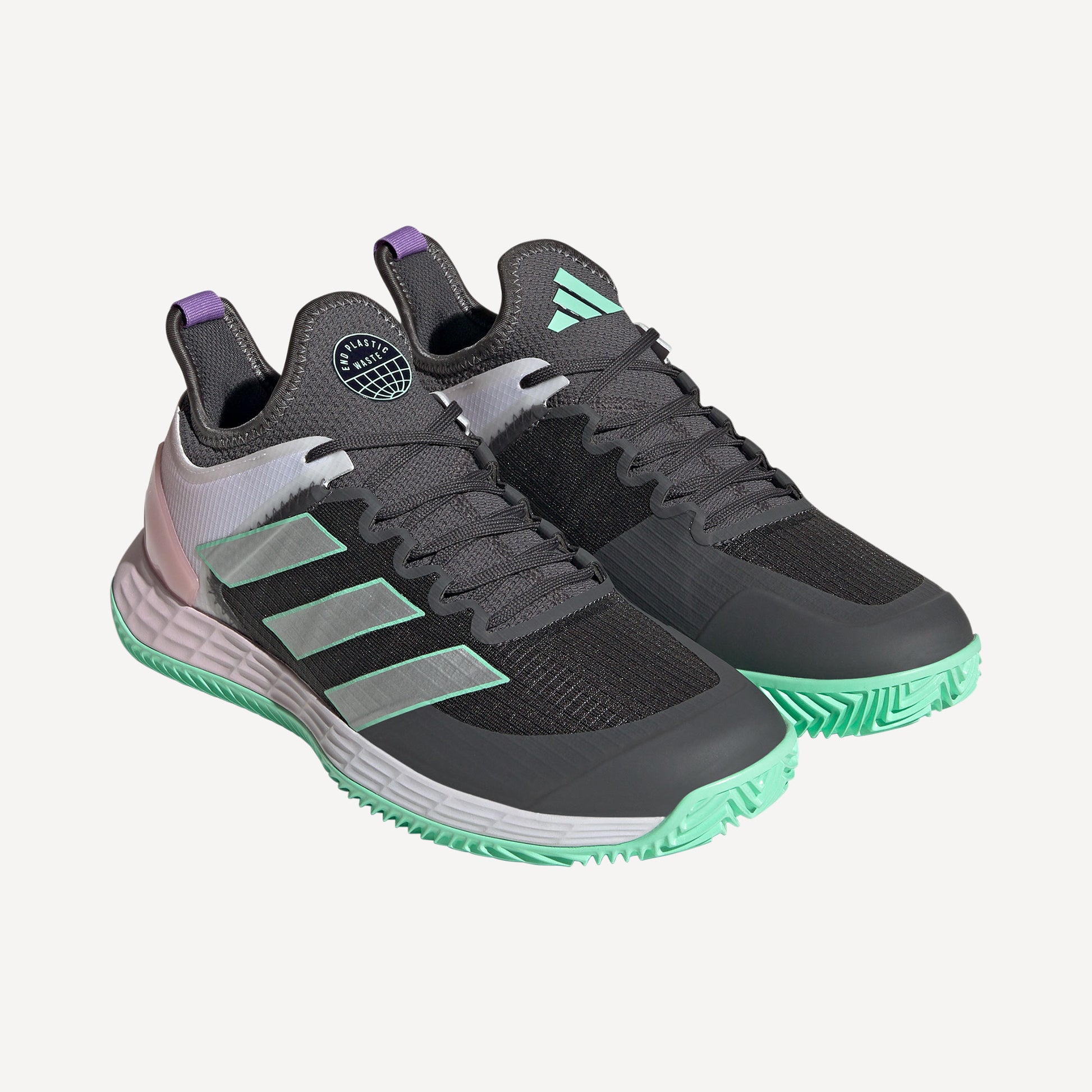adidas Ubersonic 4 Women's Clay Court Tennis Shoes Grey (5)
