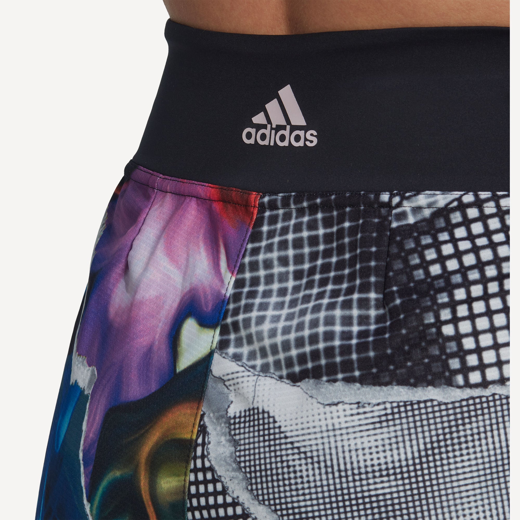 adidas US Series Women's Printed Tennis Shorts Black (5)