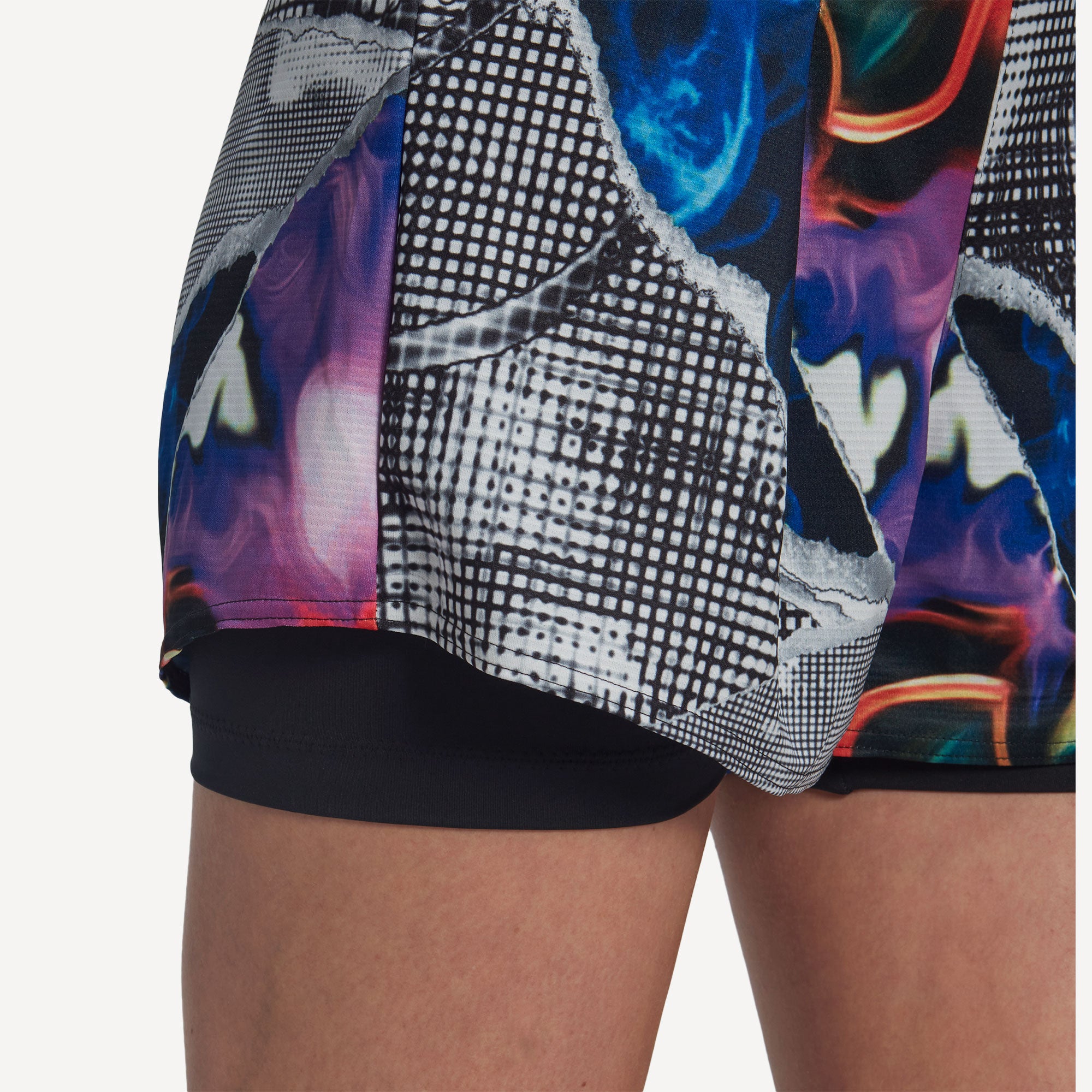 adidas US Series Women's Printed Tennis Shorts Black (6)