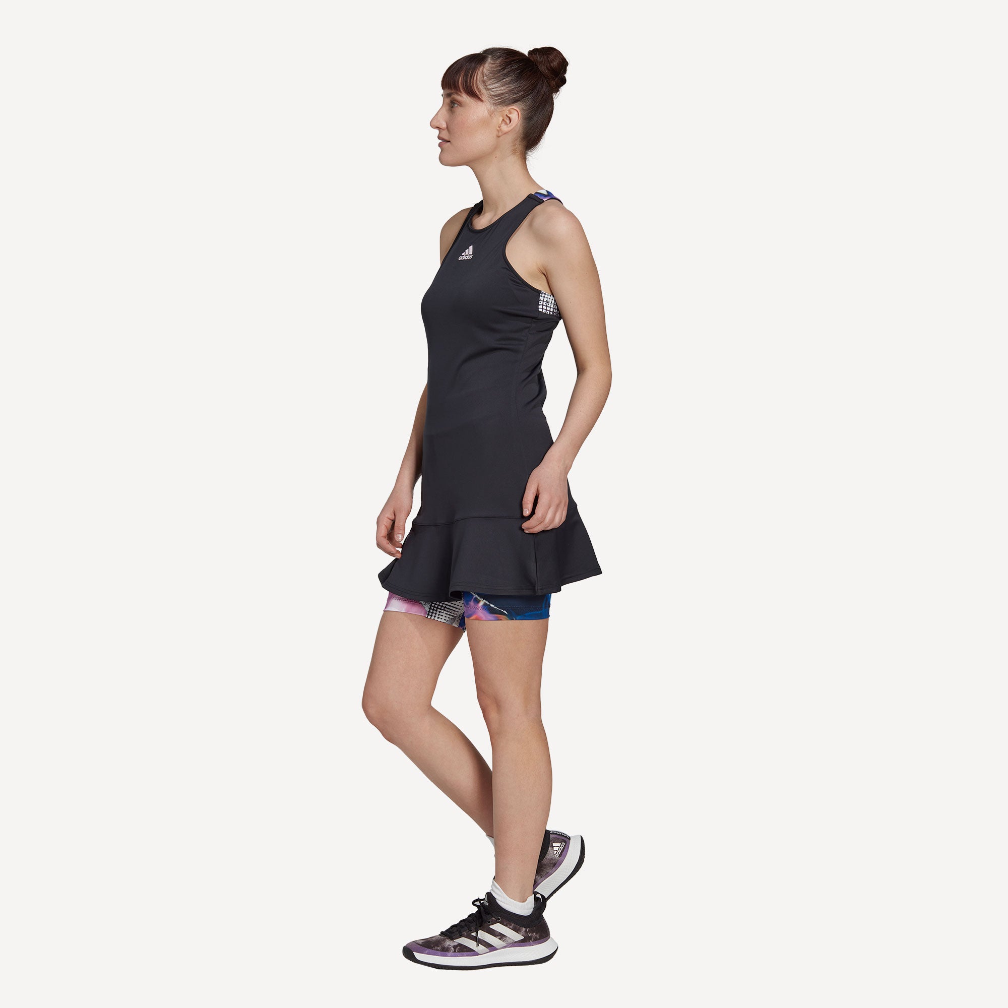 adidas US Series Women's Tennis Dress Black (3)