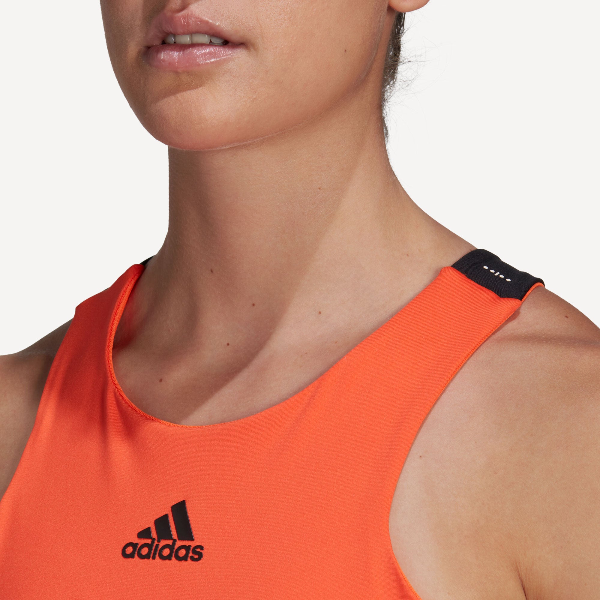 adidas Women's Y Tennis Tank Orange (5)