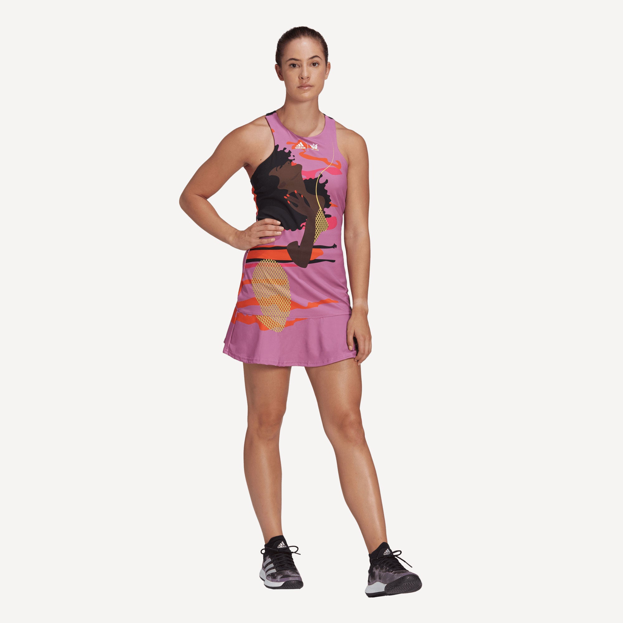 adidas x Thebe Magugu New York Women's Tennis Dress Purple (3)