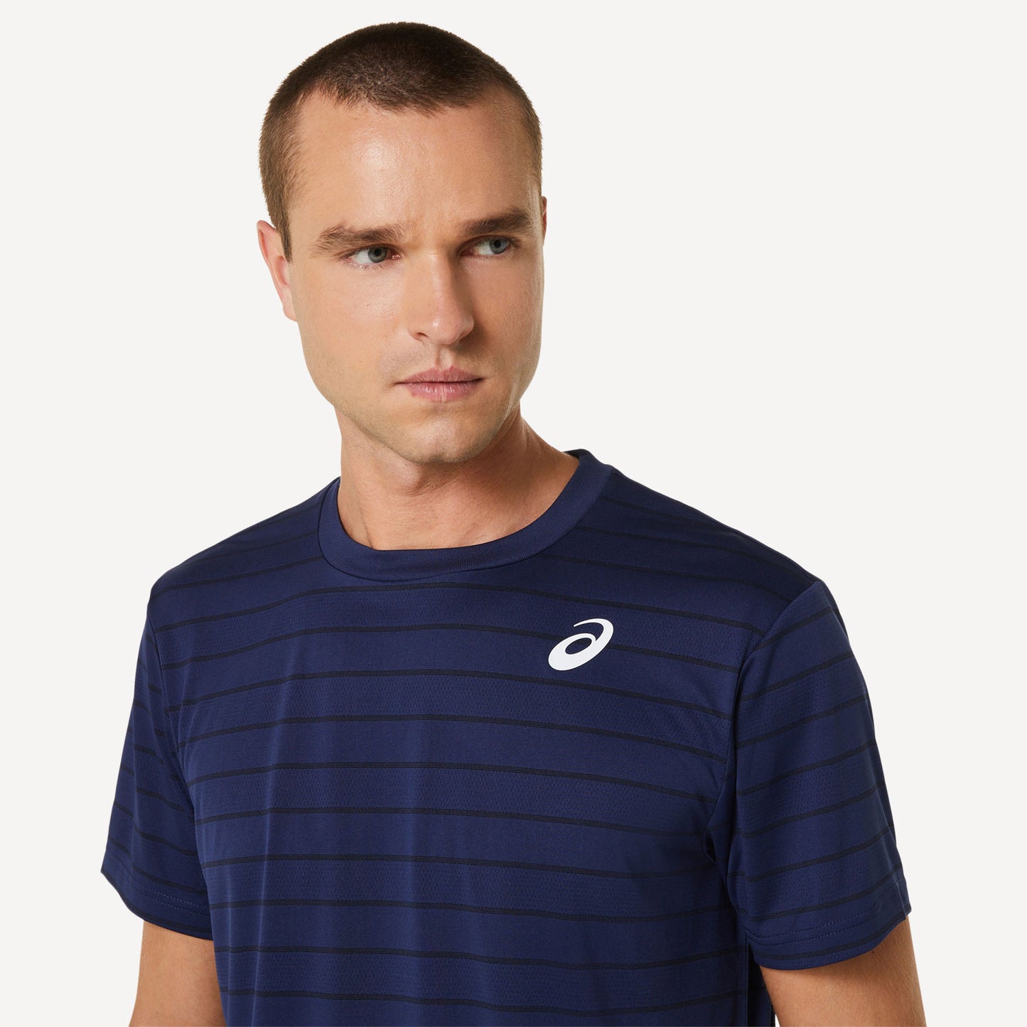 ASICS Court Men's Striped Tennis Shirt – Tennis Only