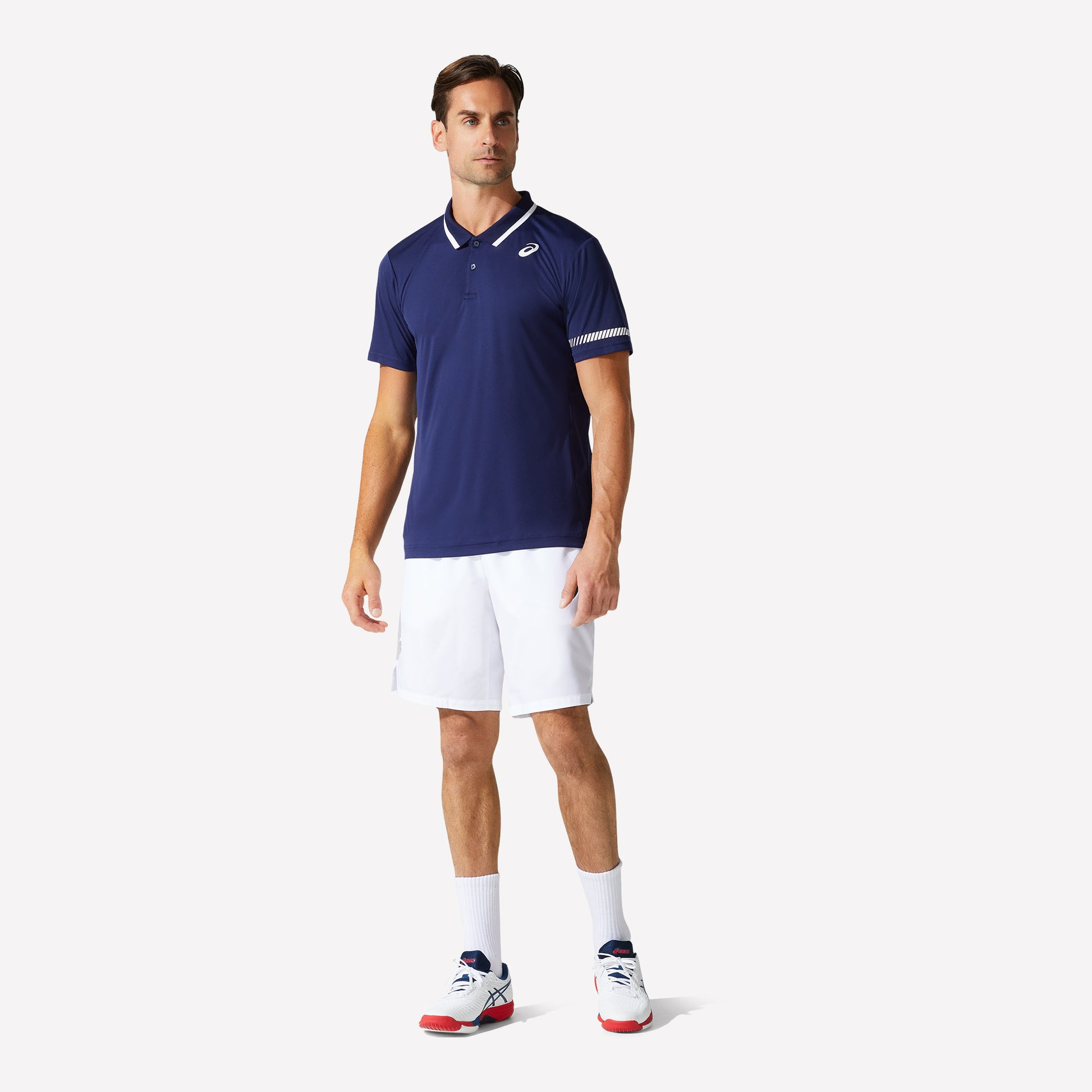 ASICS Court Men's Tennis Polo Blue (3)