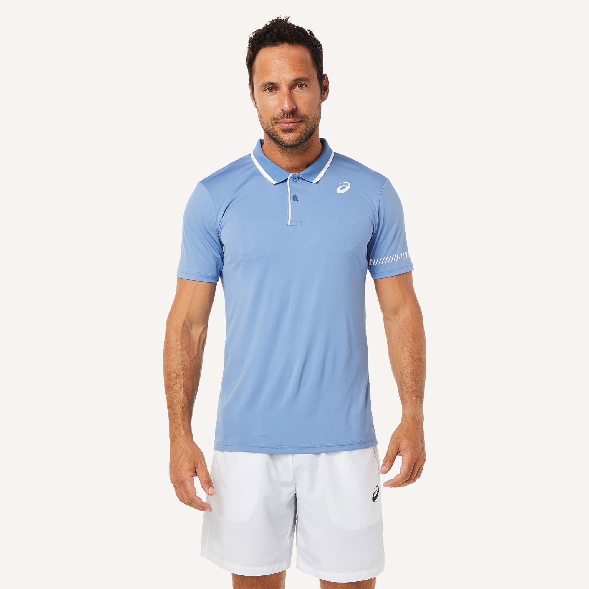 ASICS Court Men's Tennis Polo Blue (1)