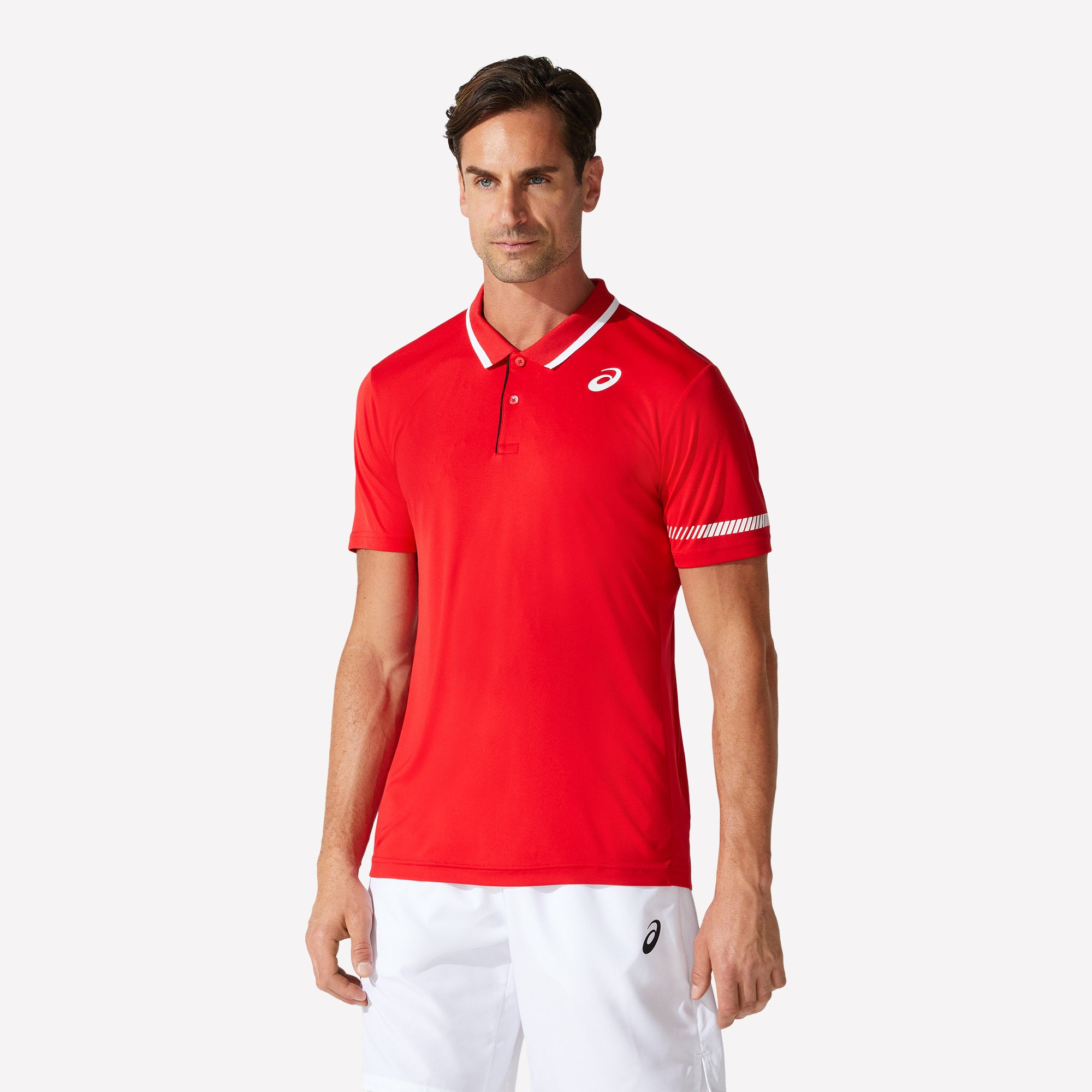 ASICS Court Men's Tennis Polo Red (1)