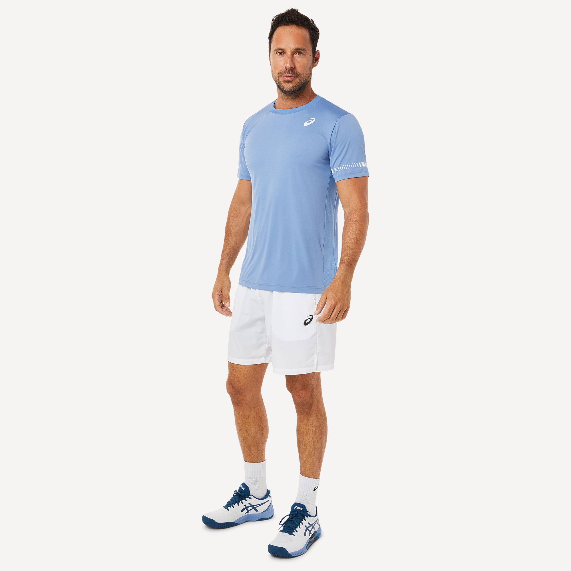 ASICS Court Men's Tennis Shirt Blue (6)