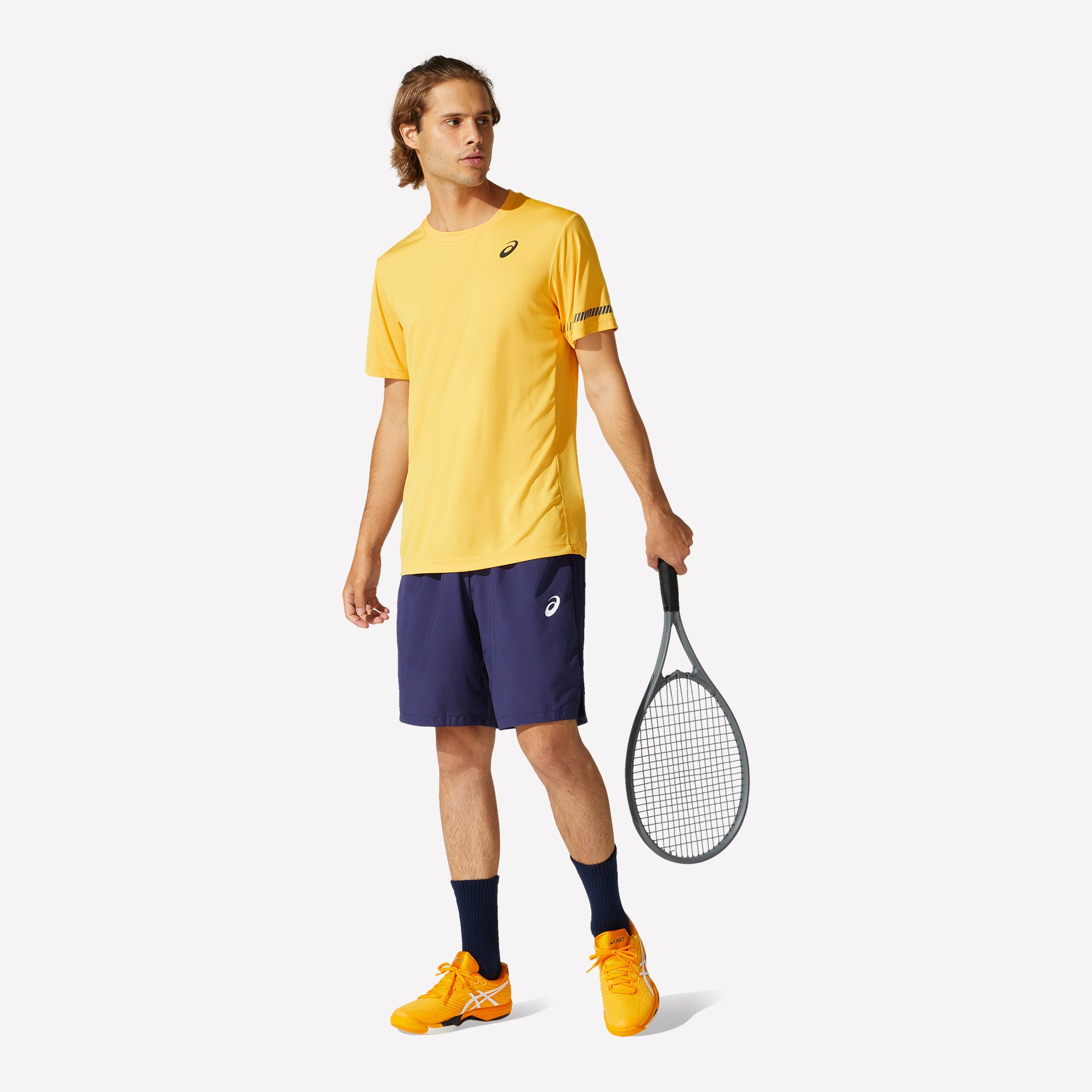 ASICS Court Men's Tennis Shirt Yellow (3)