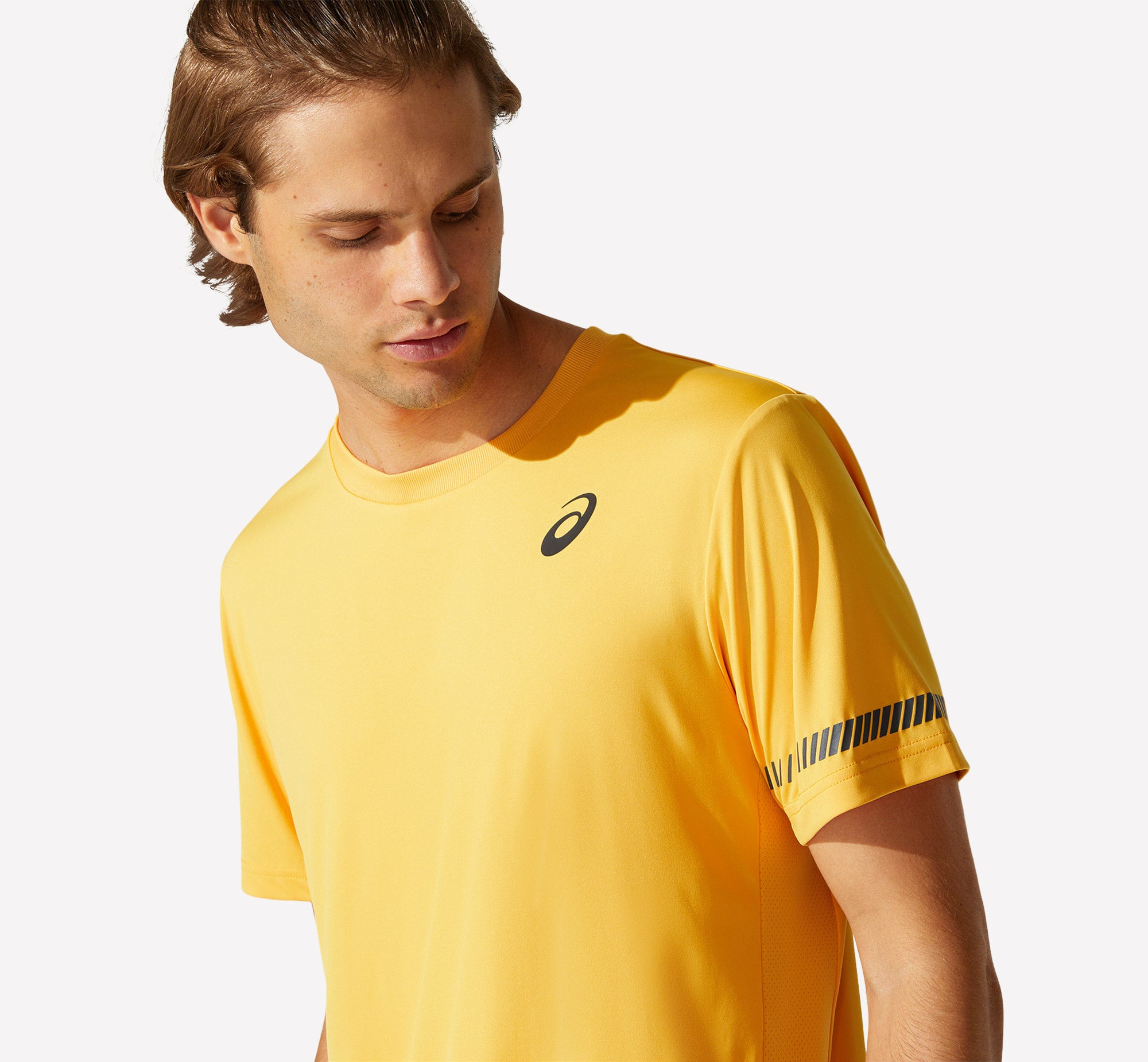 ASICS Court Men's Tennis Shirt Yellow (5)