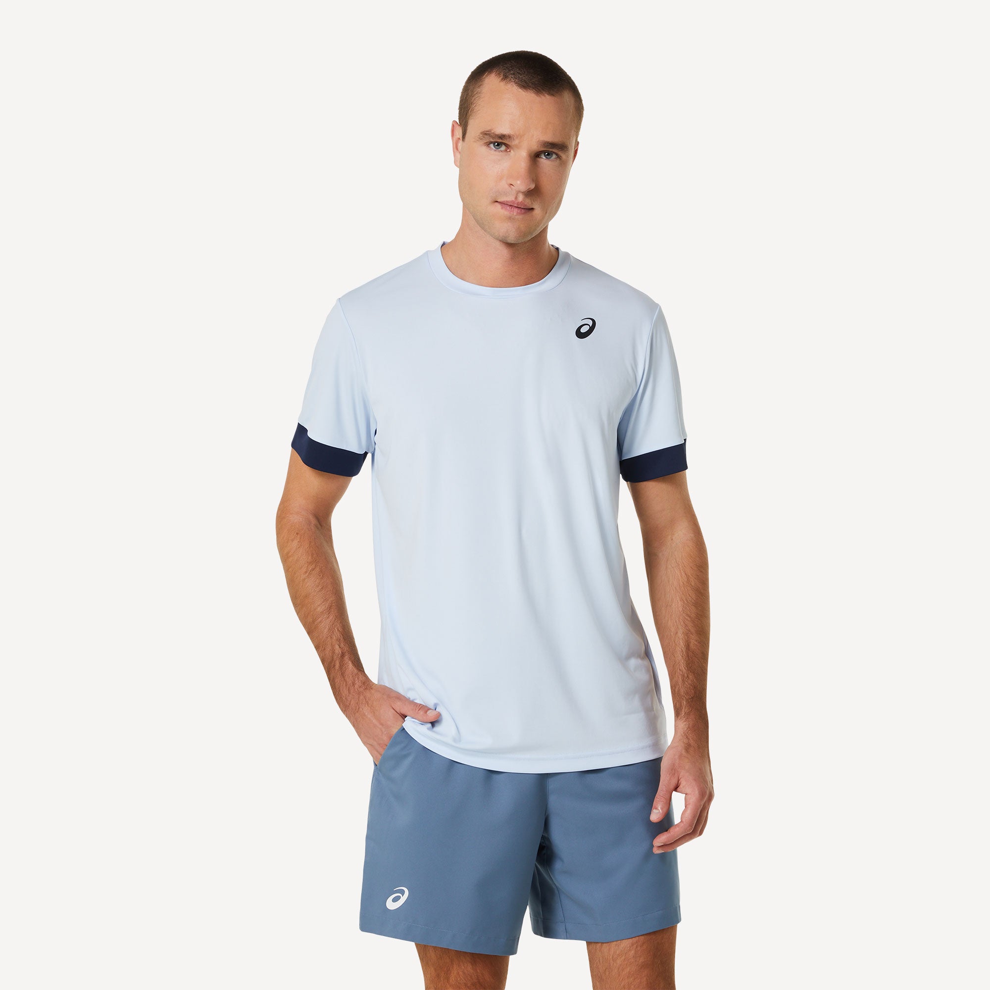 ASICS Court Men's Tennis Shirt Blue (1)