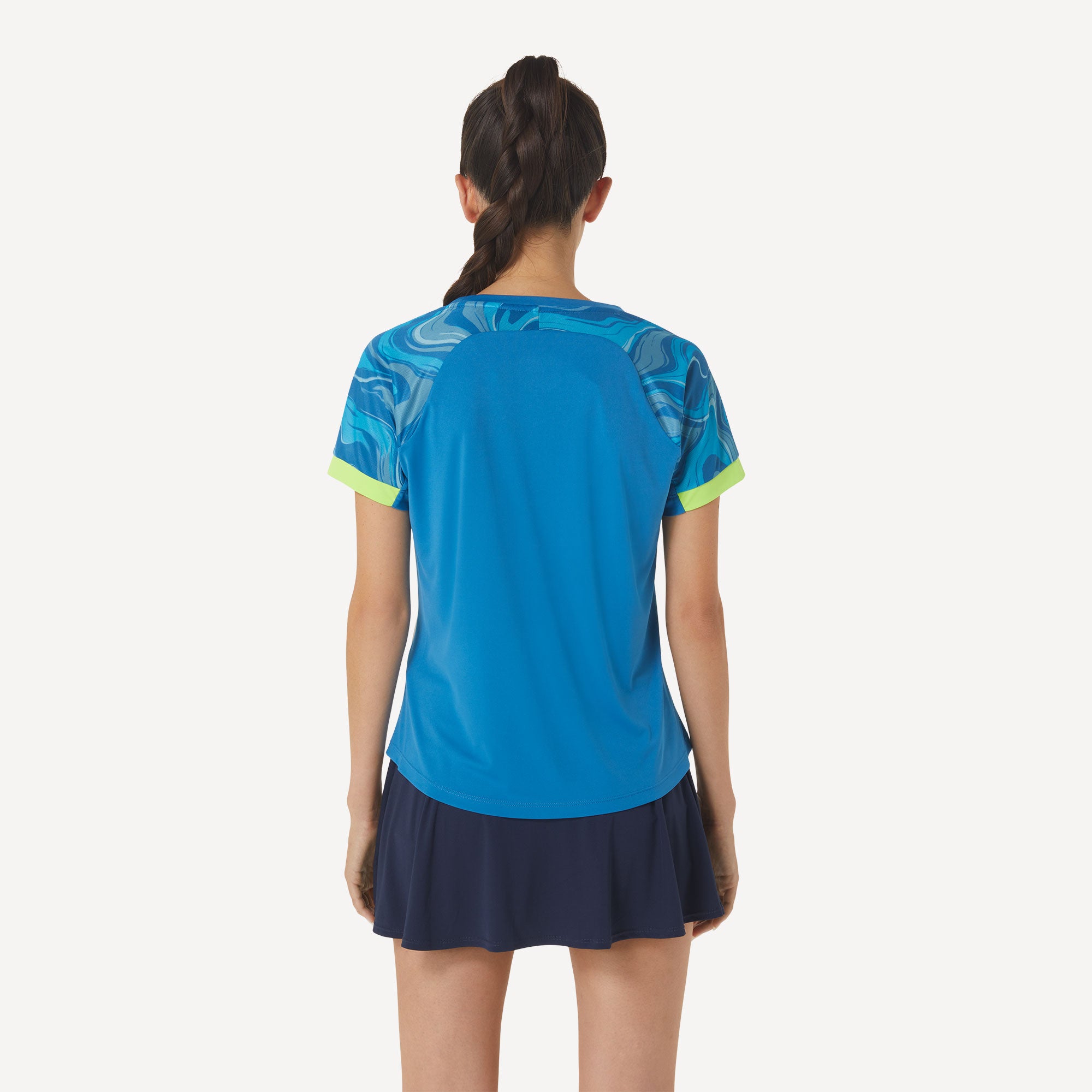 ASICS Court Women's Graphic Tennis Shirt Blue (2)
