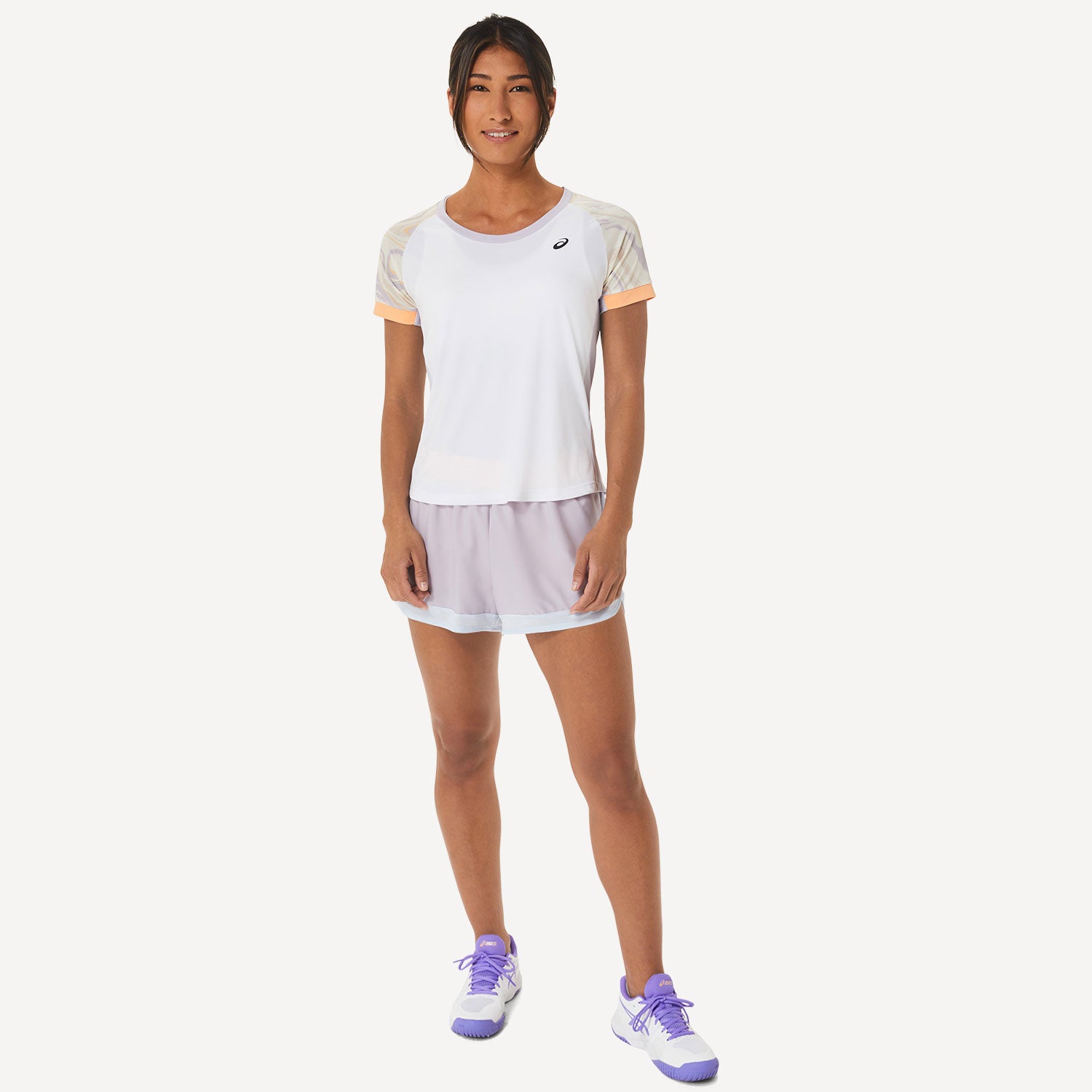 ASICS Court Women's Graphic Tennis Shirt Purple (5)