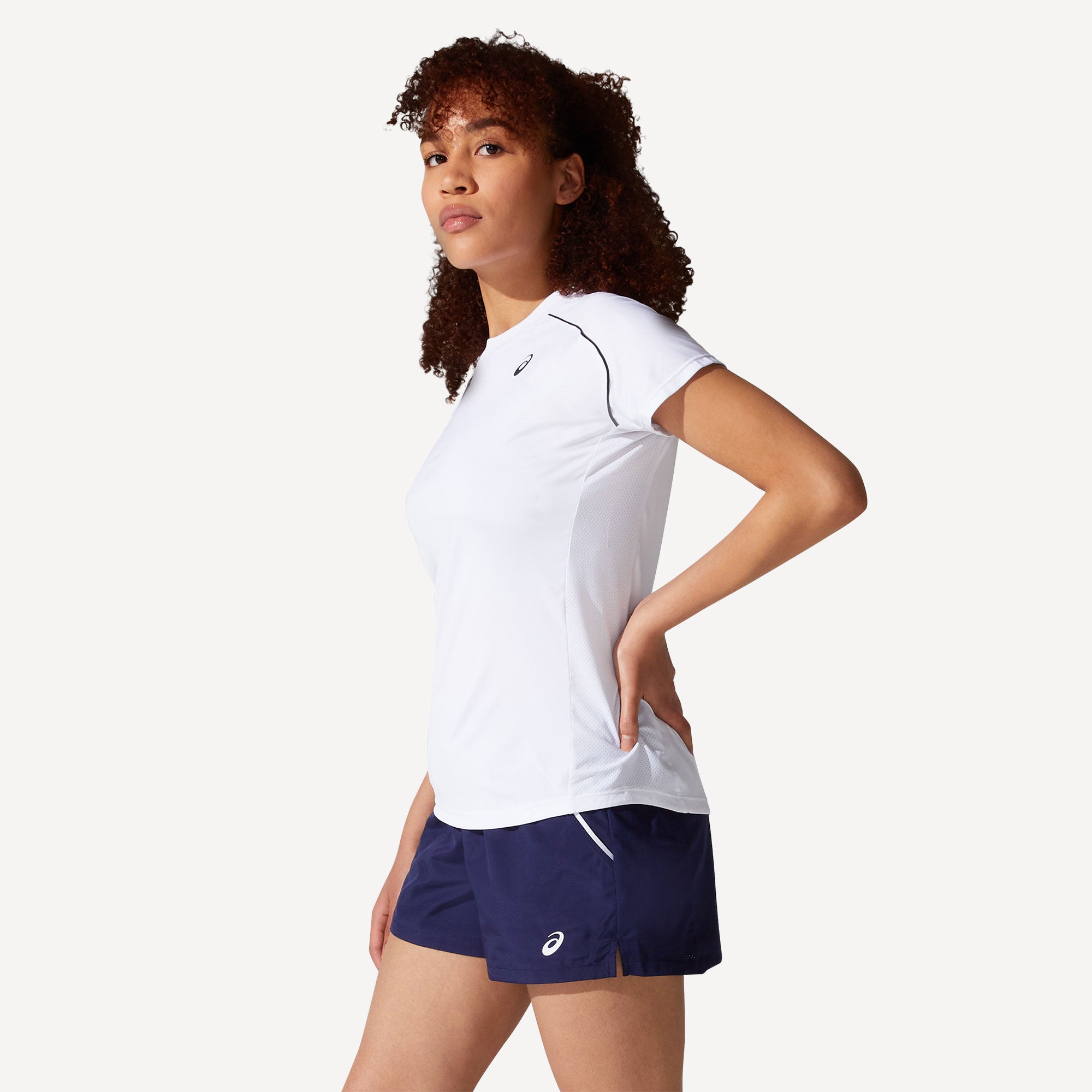 ASICS Court Women's Piping Tennis Shirt White (3)