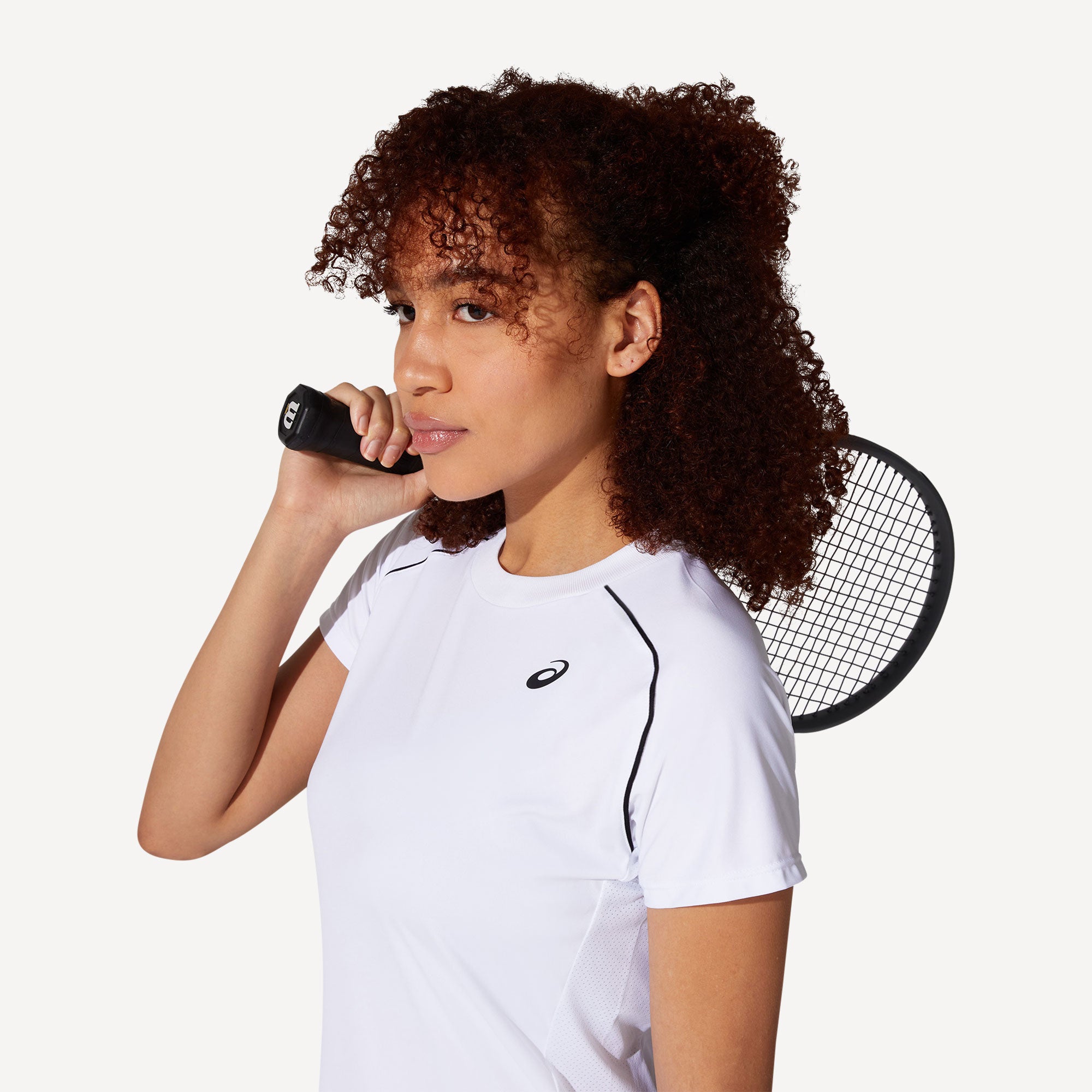 ASICS Court Women's Piping Tennis Shirt White (4)