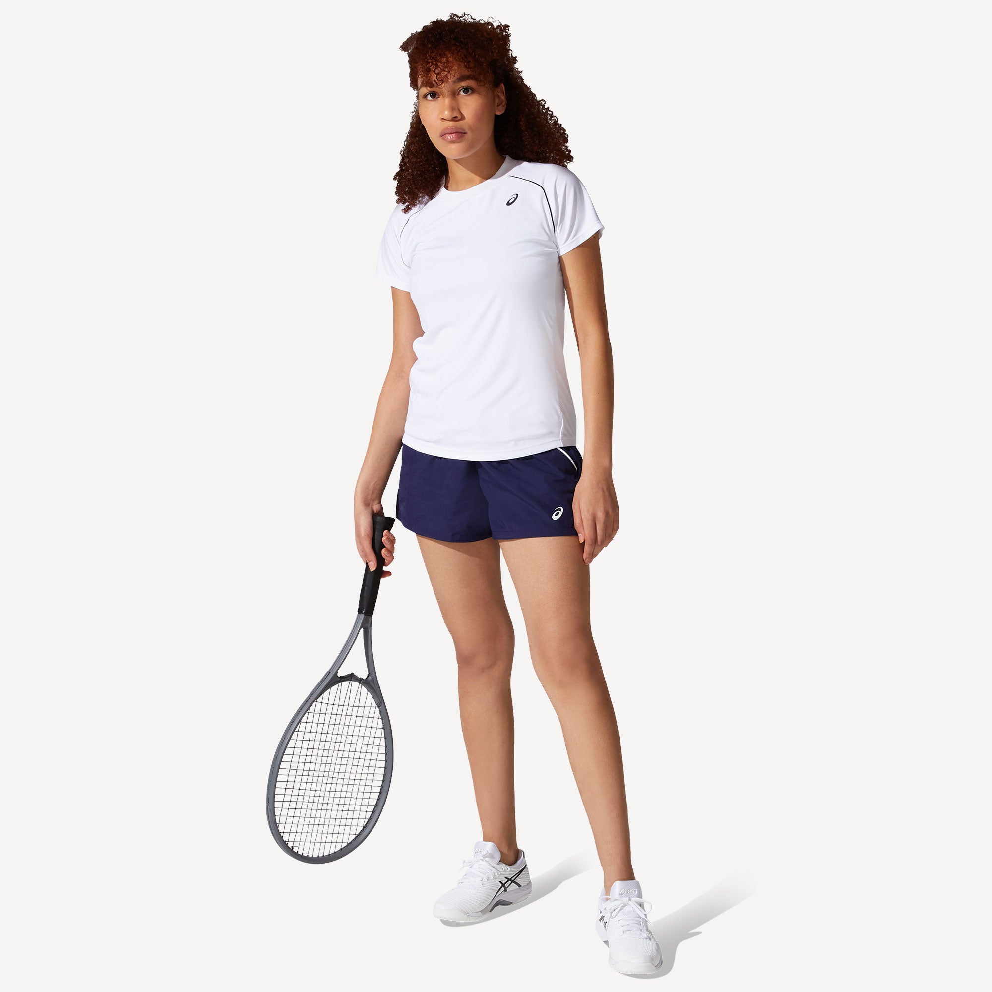 ASICS Court Women's Piping Tennis Shirt White (5)