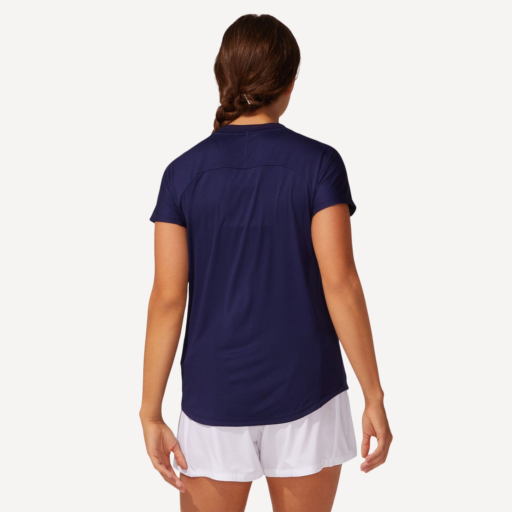 ASICS Court Women's Piping Tennis Shirt Blue (2)