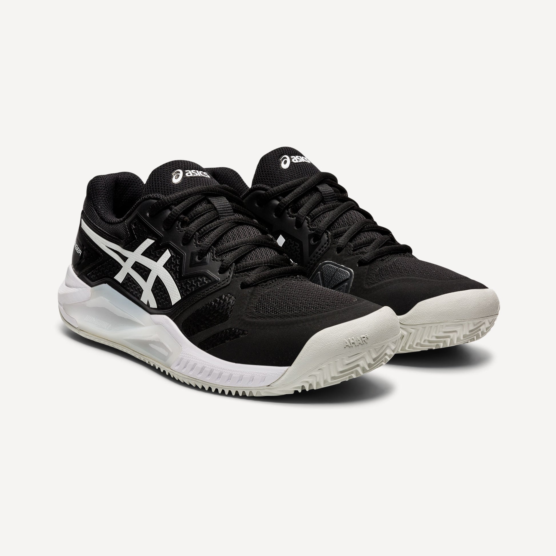 Womens asics tennis shoes black Clearance