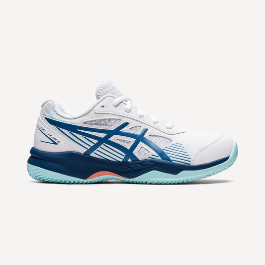 ASICS Gel-Game 8 Kids' Clay Court Tennis Shoes White (1)