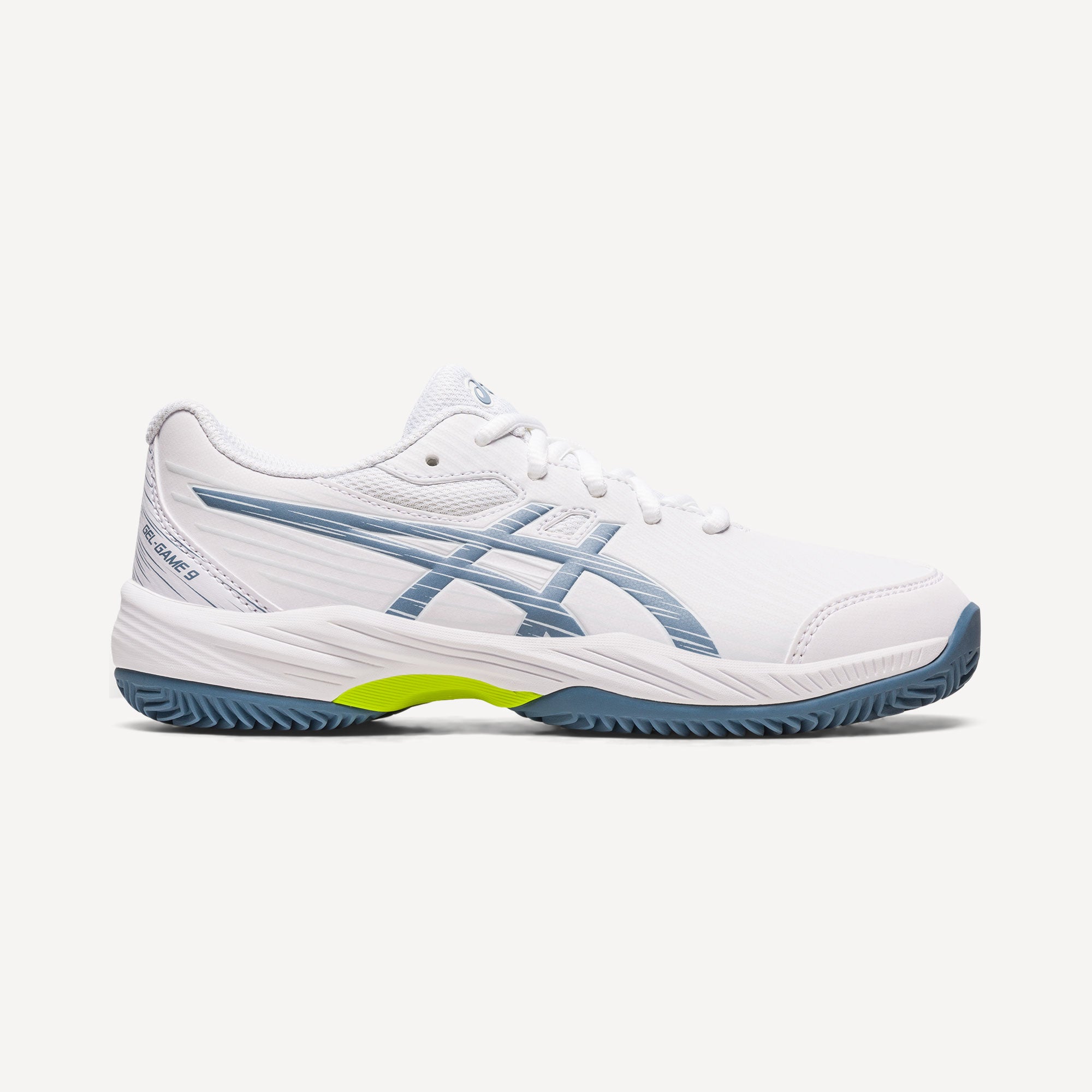 ASICS Gel-Game 9 Kids' Clay Court Tennis Shoes White (1)
