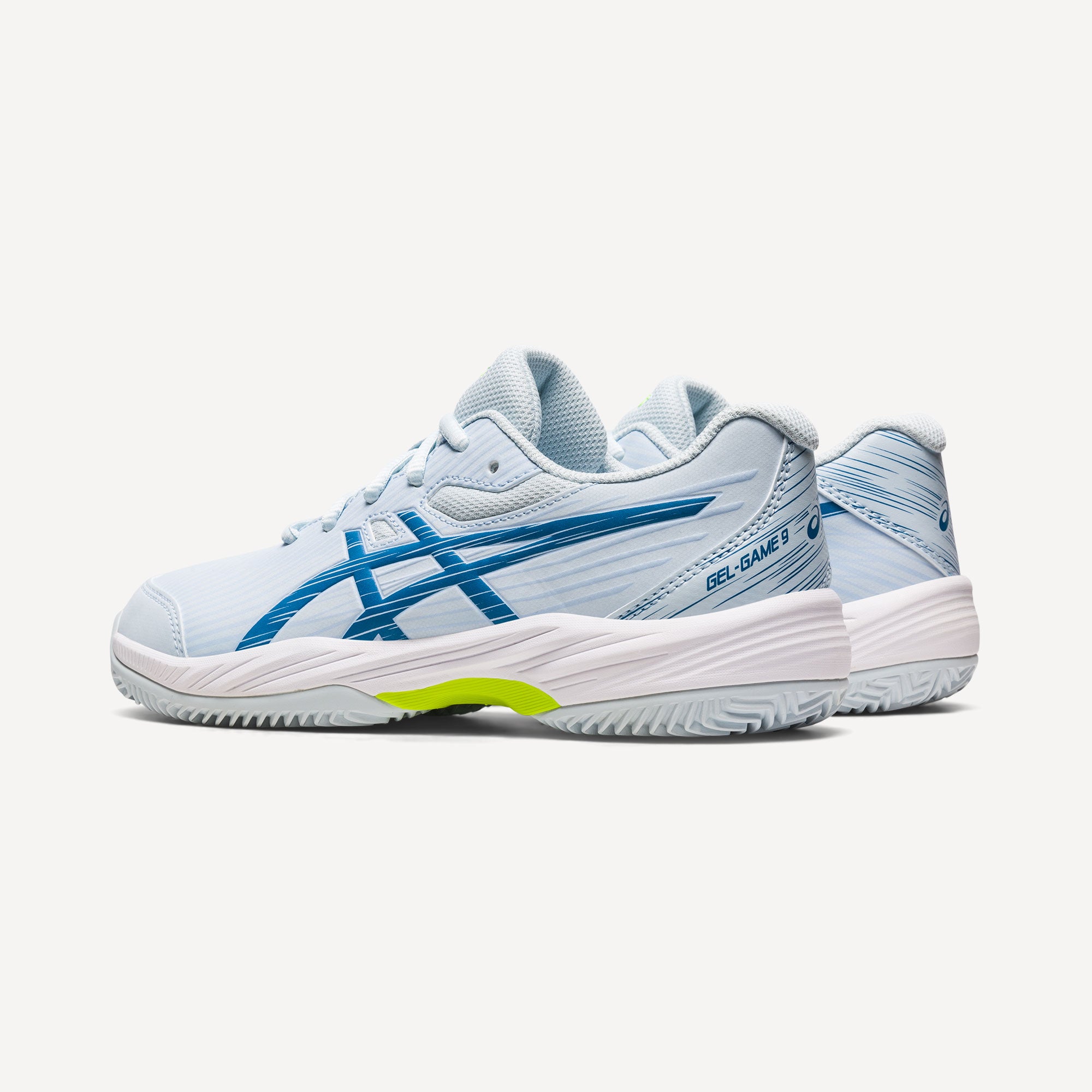 ASICS Gel-Game 9 Kids' Clay Court Tennis Shoes Blue (5)