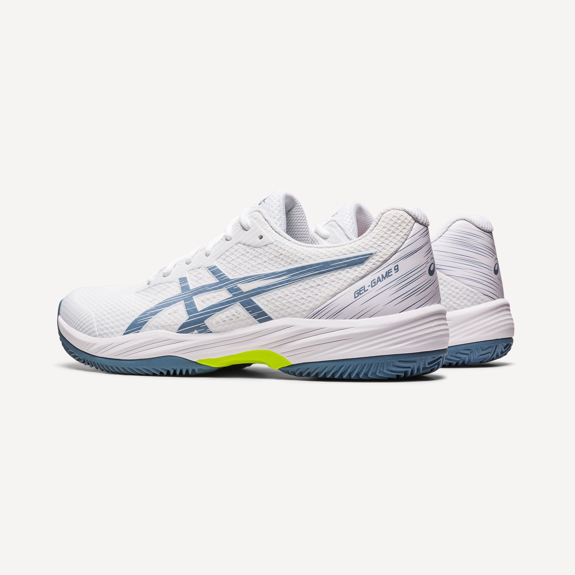 ASICS Gel-Game 9 Men's Clay Court Tennis Shoes White (5)