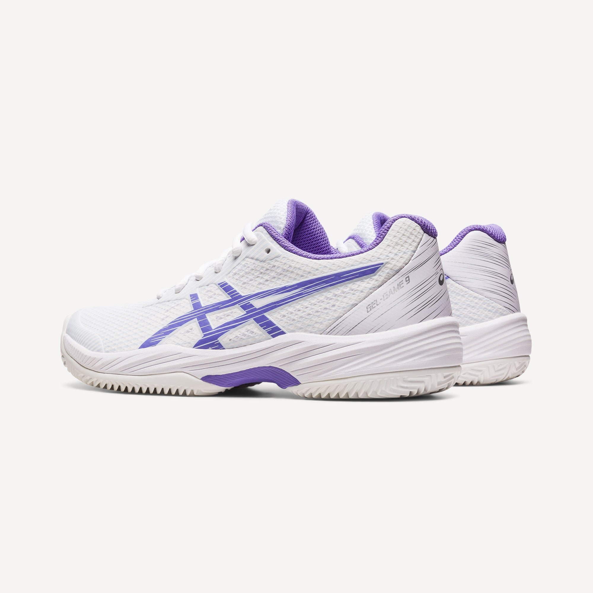 ASICS Gel-Game 9 Women's Clay Court Tennis Shoes White (5)