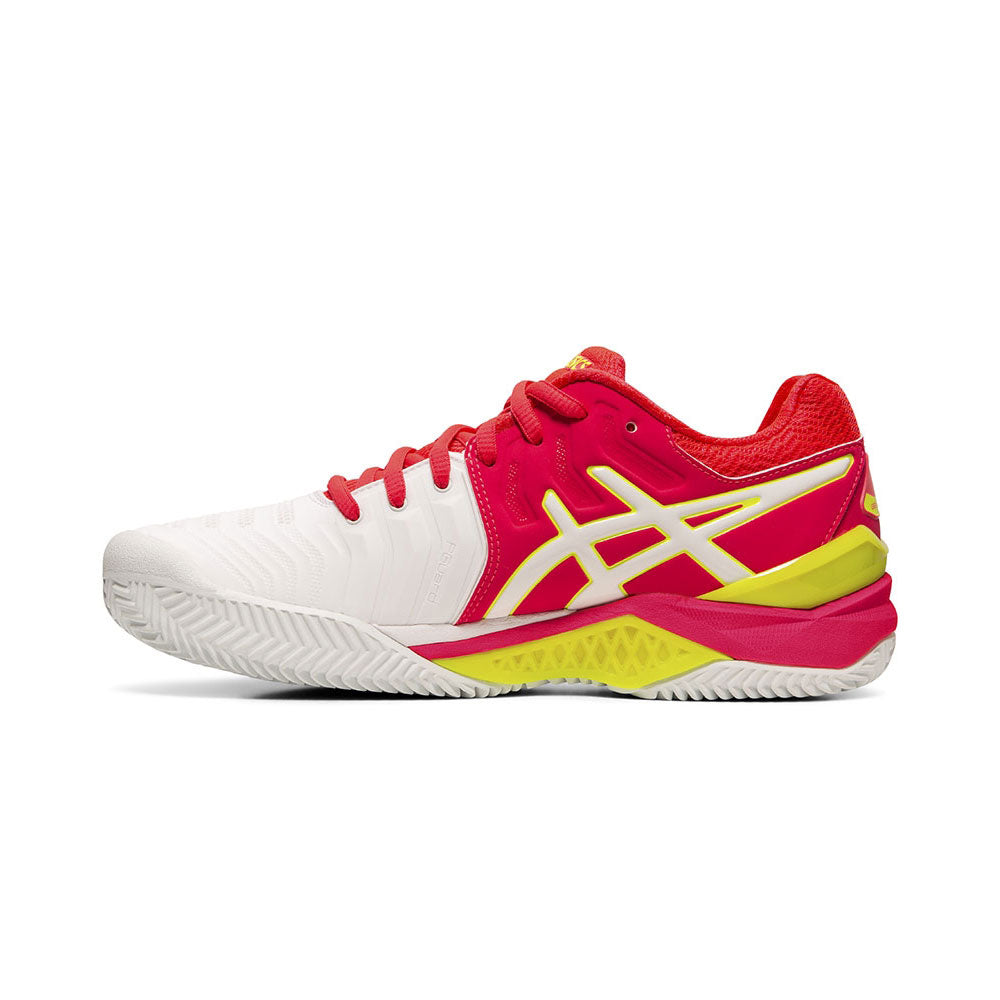 ASICS Gel-Resolution 7 Women's Clay Court Tennis Shoes White (3)