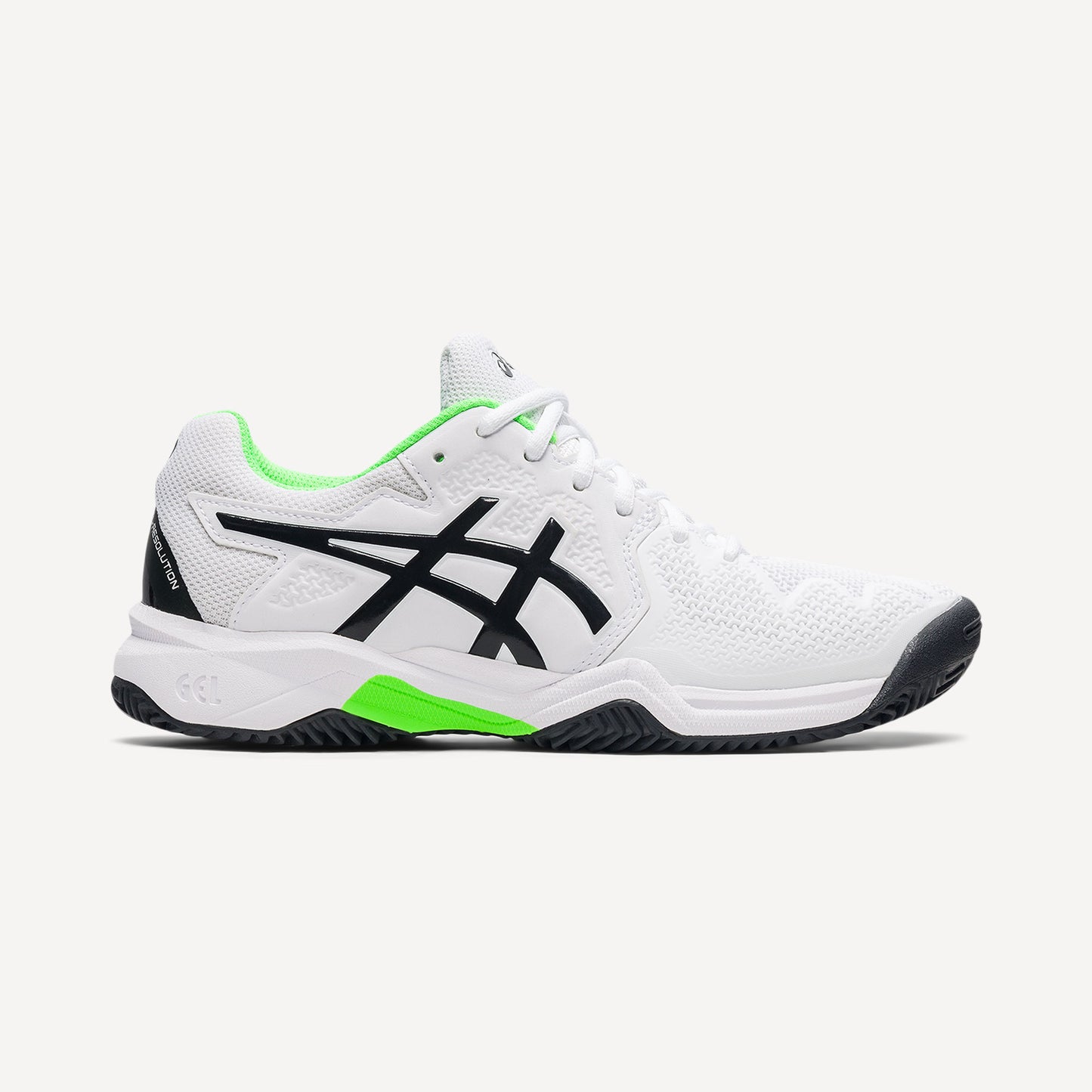 ASICS Gel-Resolution 8 Kids' Clay Court Tennis Shoes White (1)
