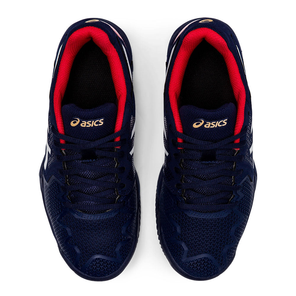 ASICS Gel-Resolution 8 Kids' Clay Court Tennis Shoes Blue (4)