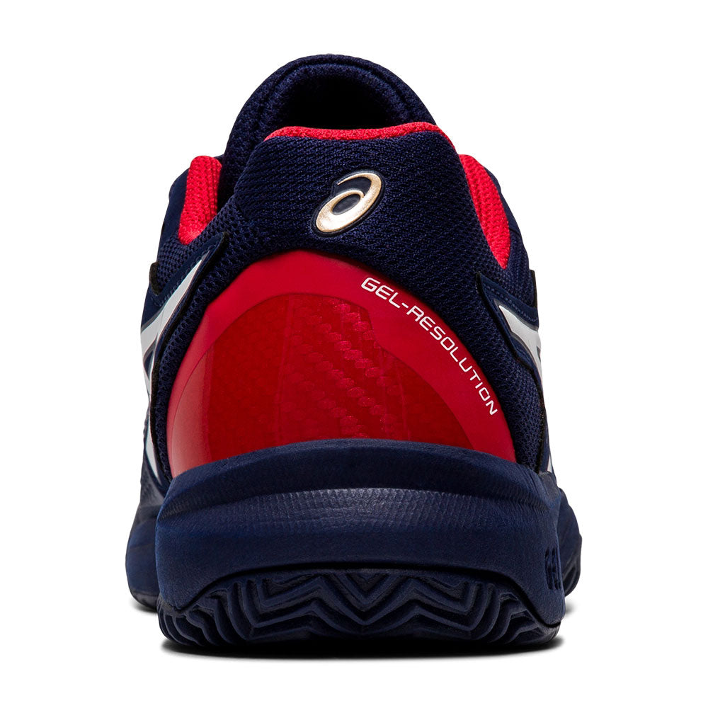 ASICS Gel-Resolution 8 Kids' Clay Court Tennis Shoes Blue (5)