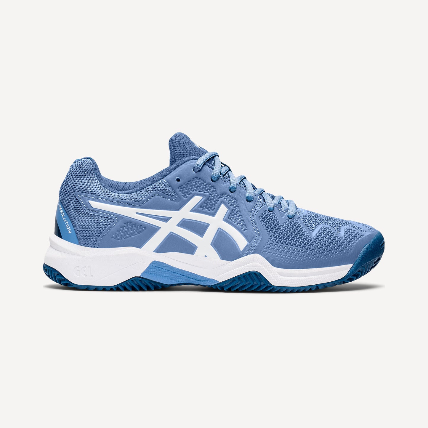 ASICS Gel-Resolution 8 Kids' Clay Court Tennis Shoes Blue (1)