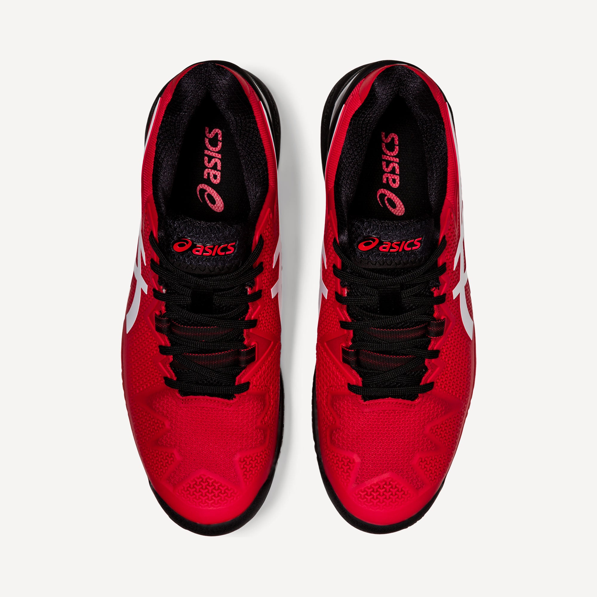 Asics gel resolution 7 red/black men's shoes best sale