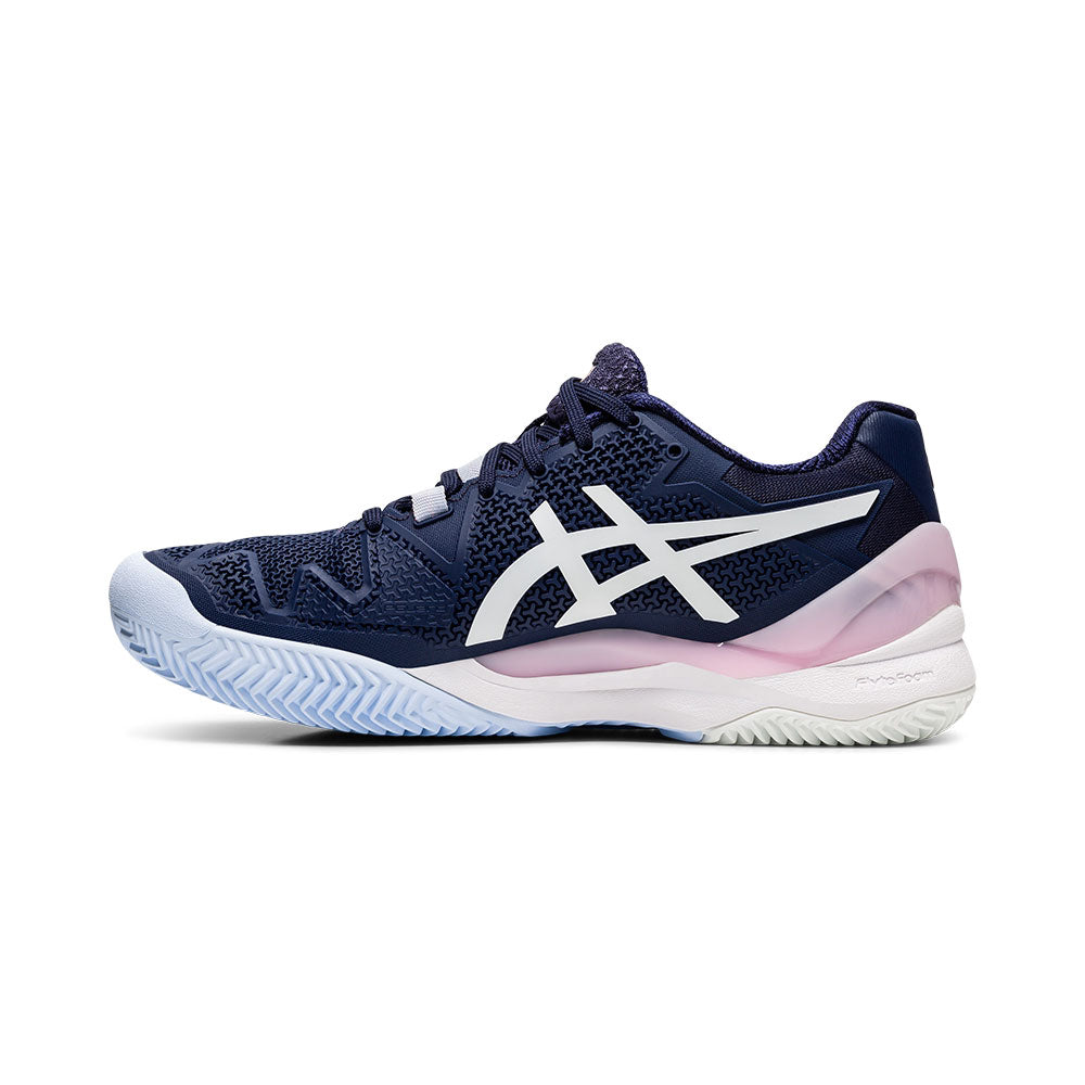 ASICS Gel-Resolution 8 Women's Clay Court Tennis Shoes Blue (3)